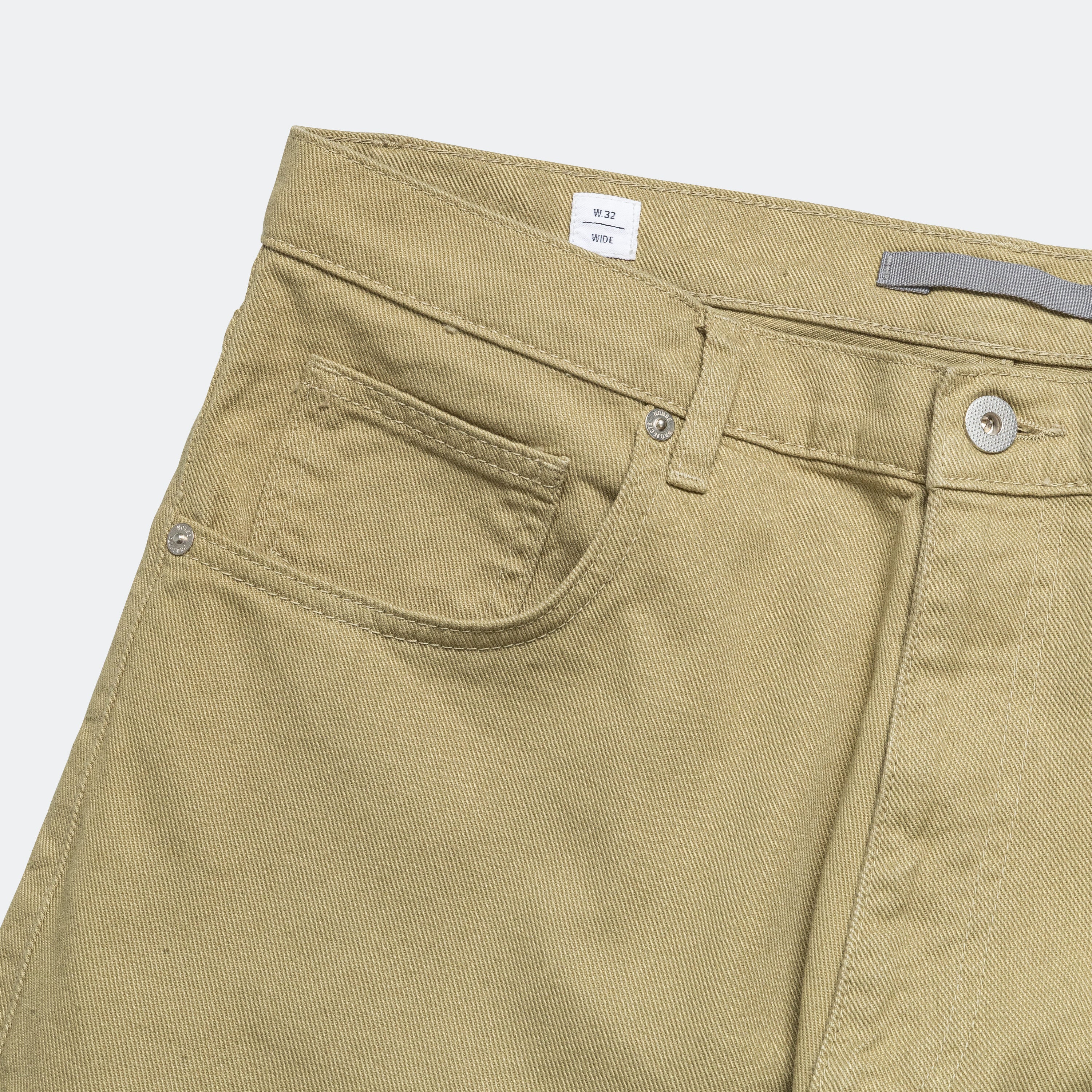 Mogens Relaxed 5 Pocket Heavy Twill - Moss Green - Image 3