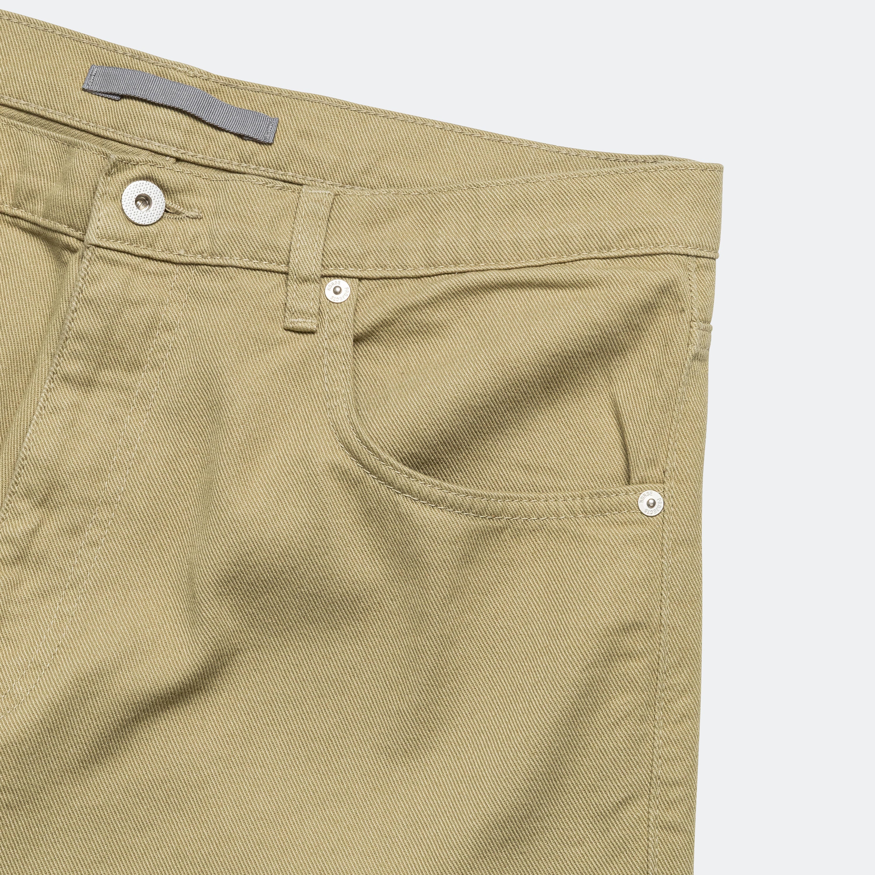 Mogens Relaxed 5 Pocket Heavy Twill - Moss Green - Image 4