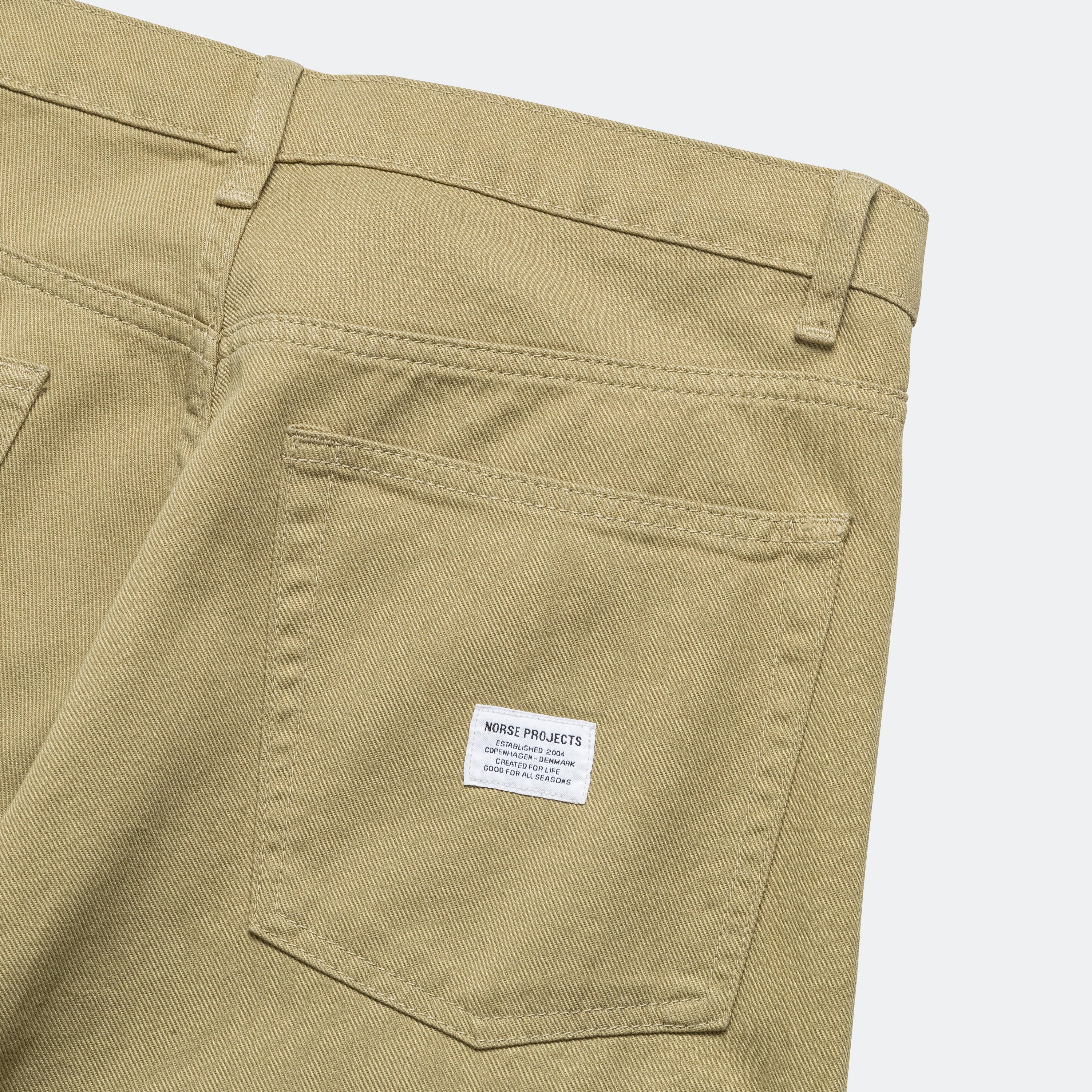 Mogens Relaxed 5 Pocket Heavy Twill - Moss Green - Image 5