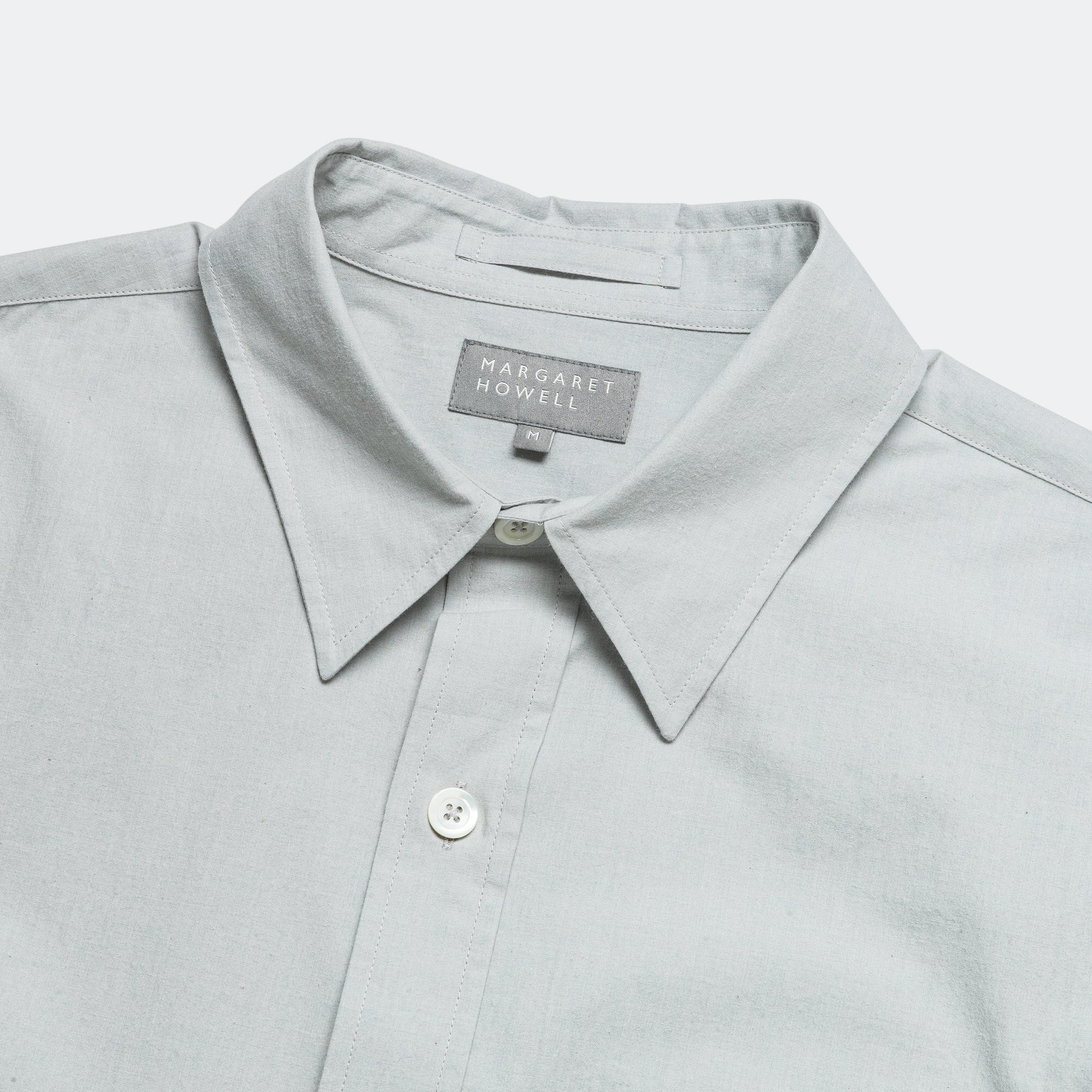 Monogram Shirt - Natural Dye Poplin Faded Grey - Image 2
