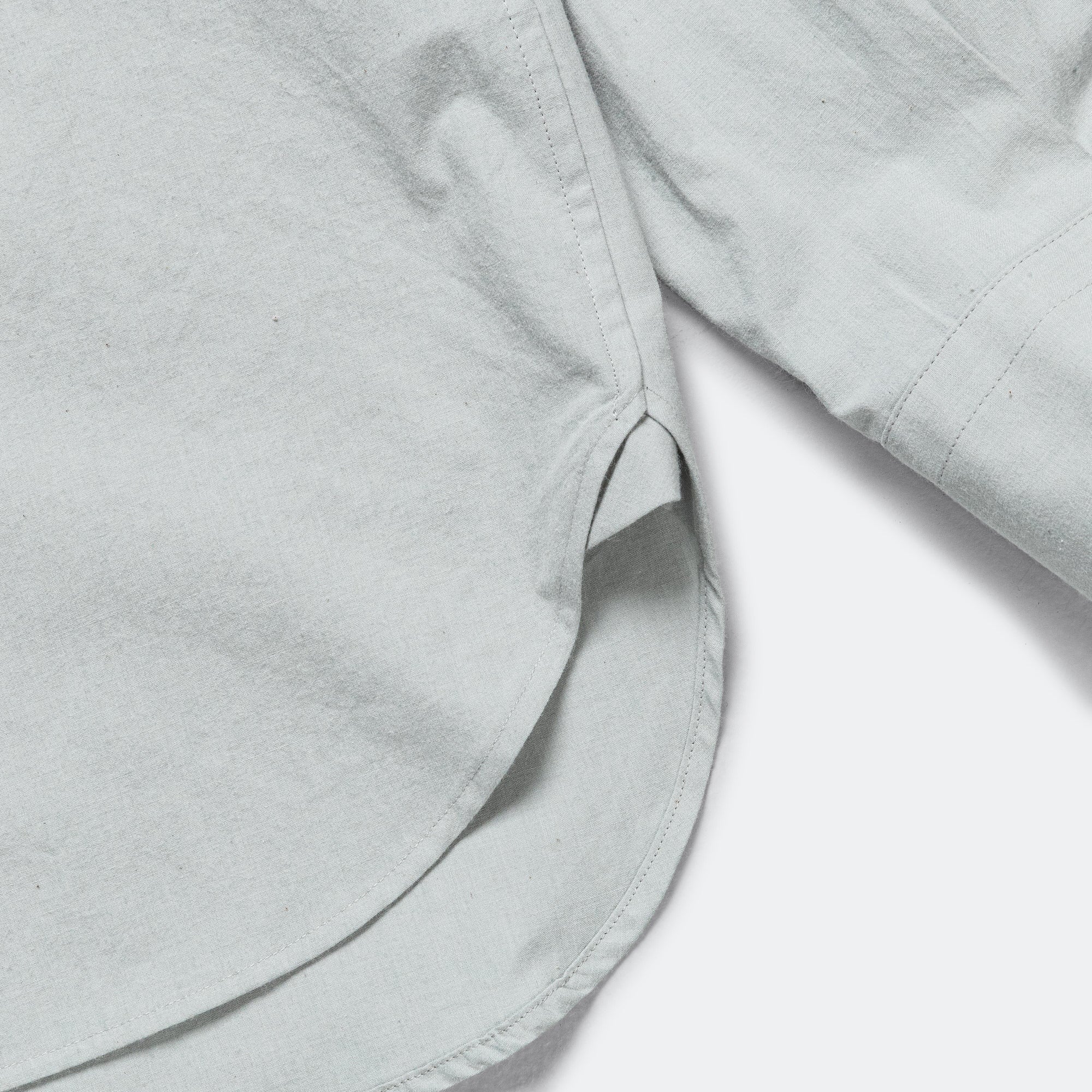 Monogram Shirt - Natural Dye Poplin Faded Grey - Image 7