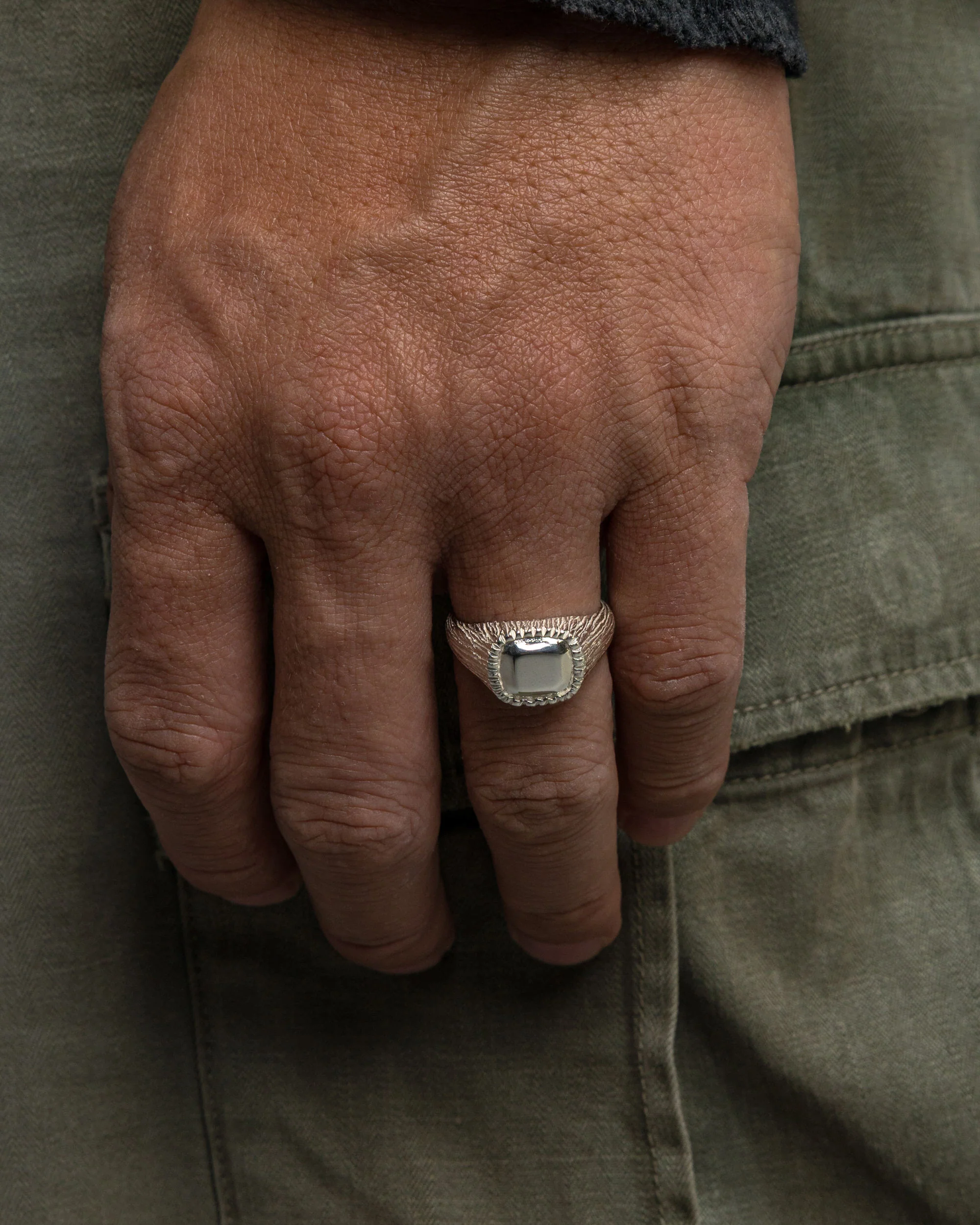 Natures Smile Signet Impression - 925 Silver - Image 2