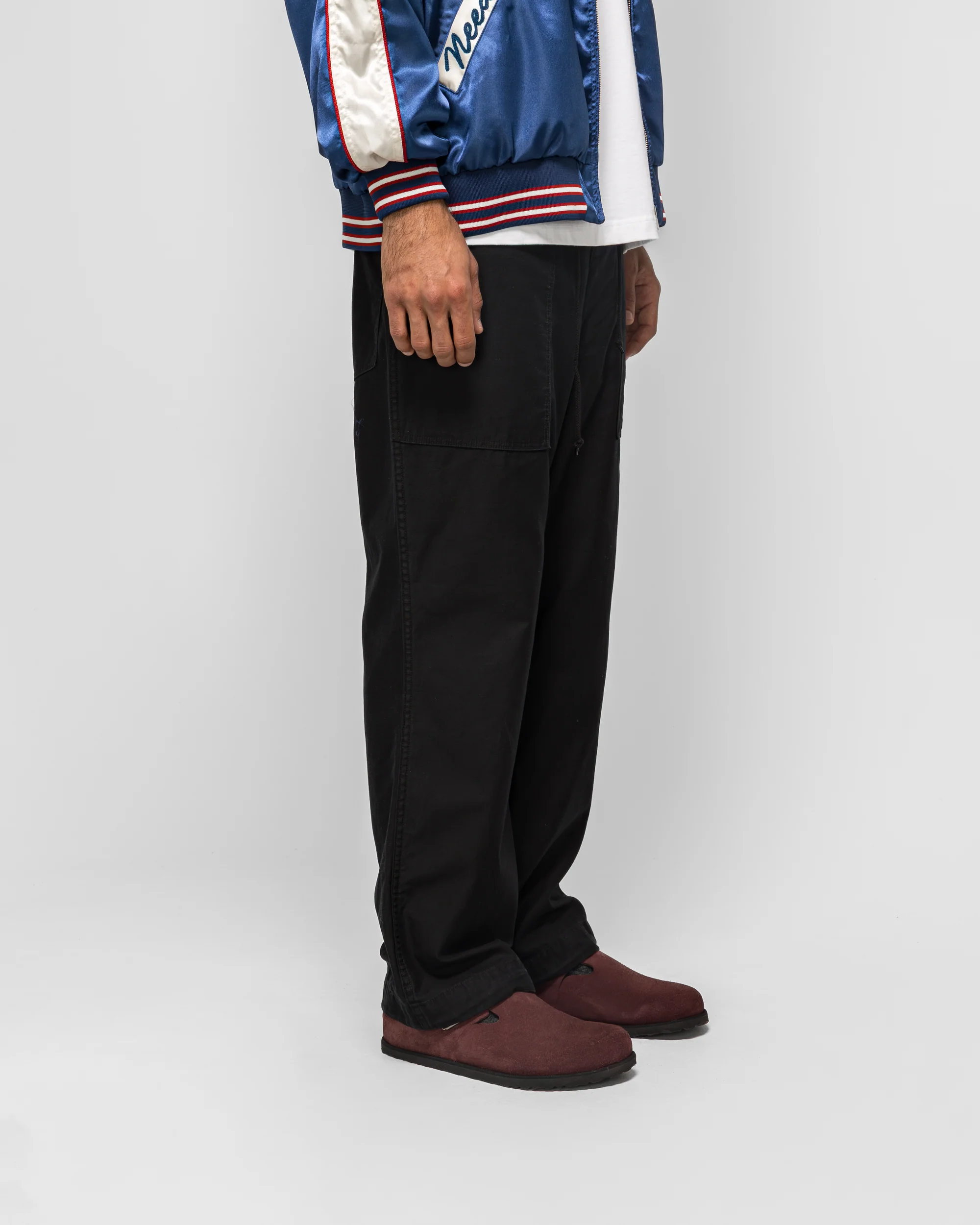String Field Pant - Black Reversed Sateen - Image 3