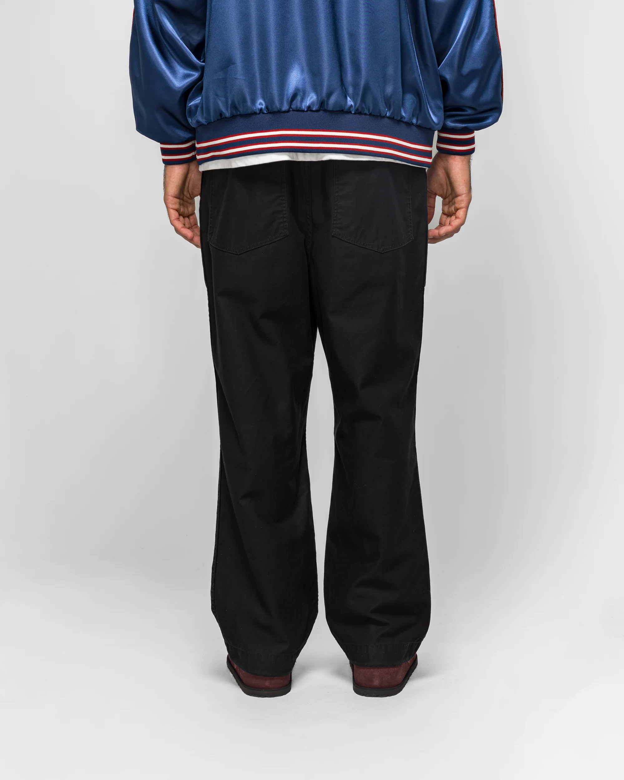 String Field Pant - Black Reversed Sateen - Image 4