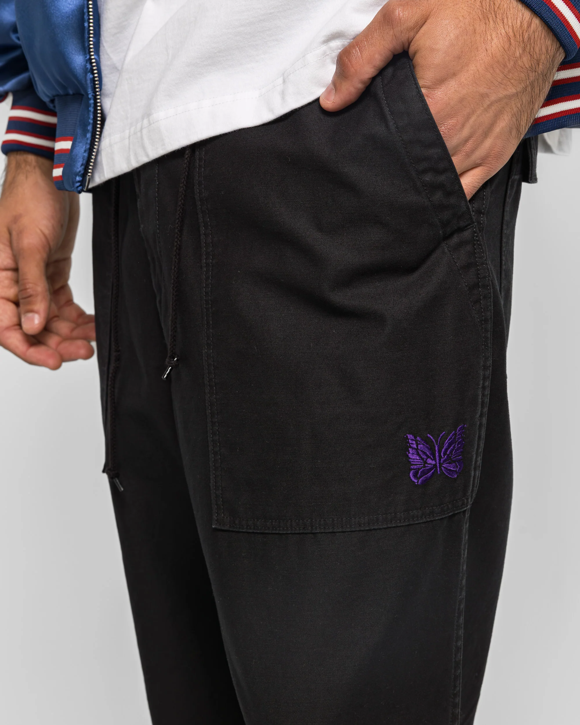 String Field Pant - Black Reversed Sateen - Image 5