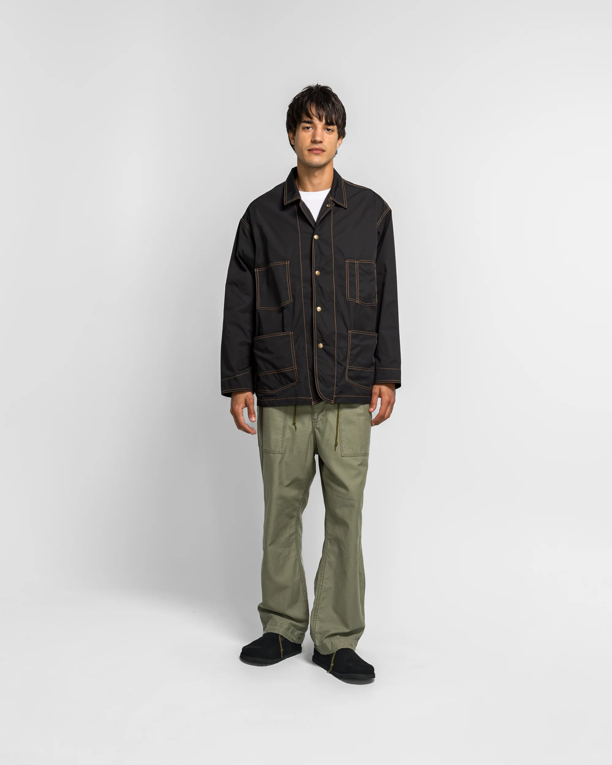 String Field Pant - Olive Reversed Sateen - Image 6