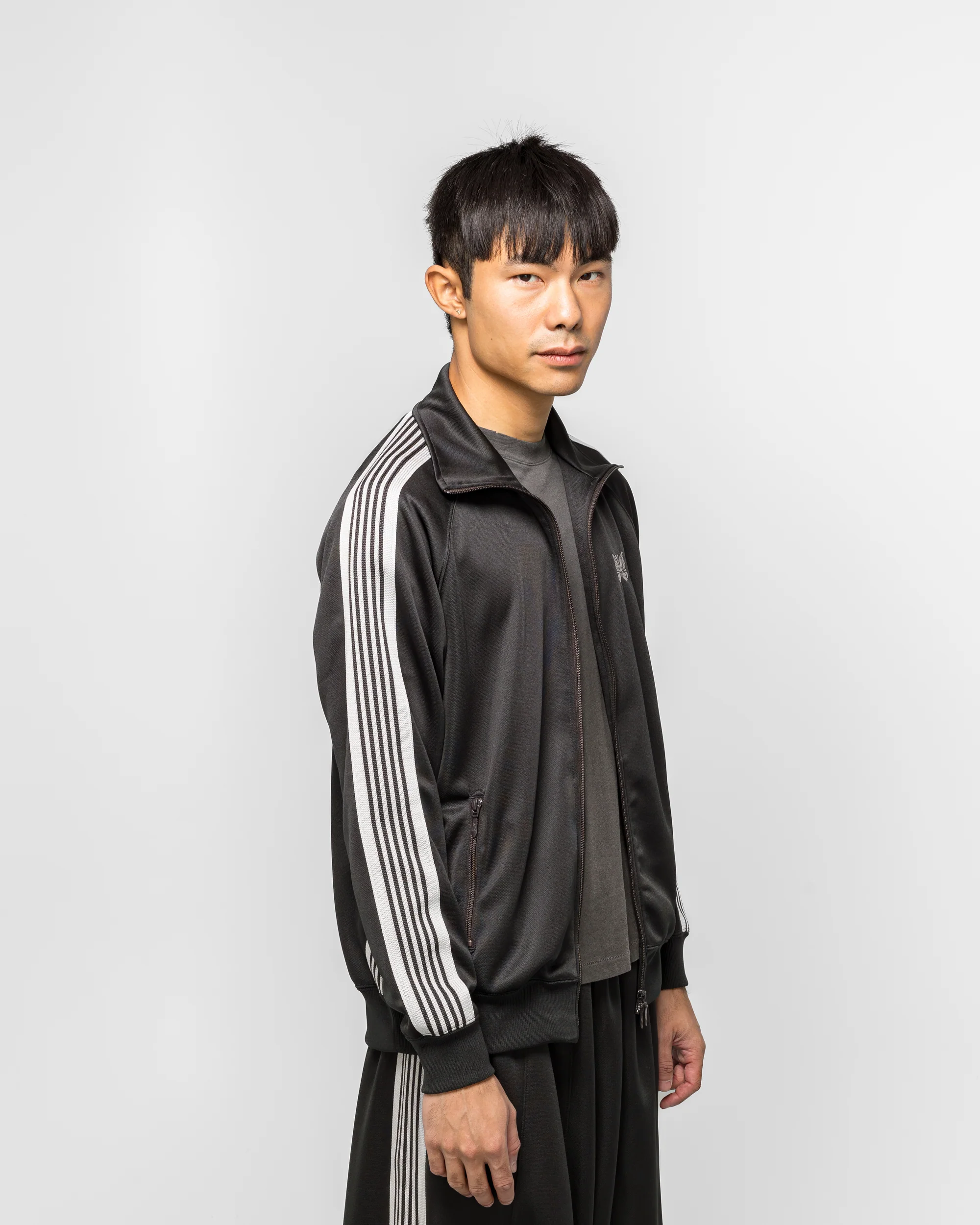 Track Jacket - Charcoal Poly Smooth - Image 3