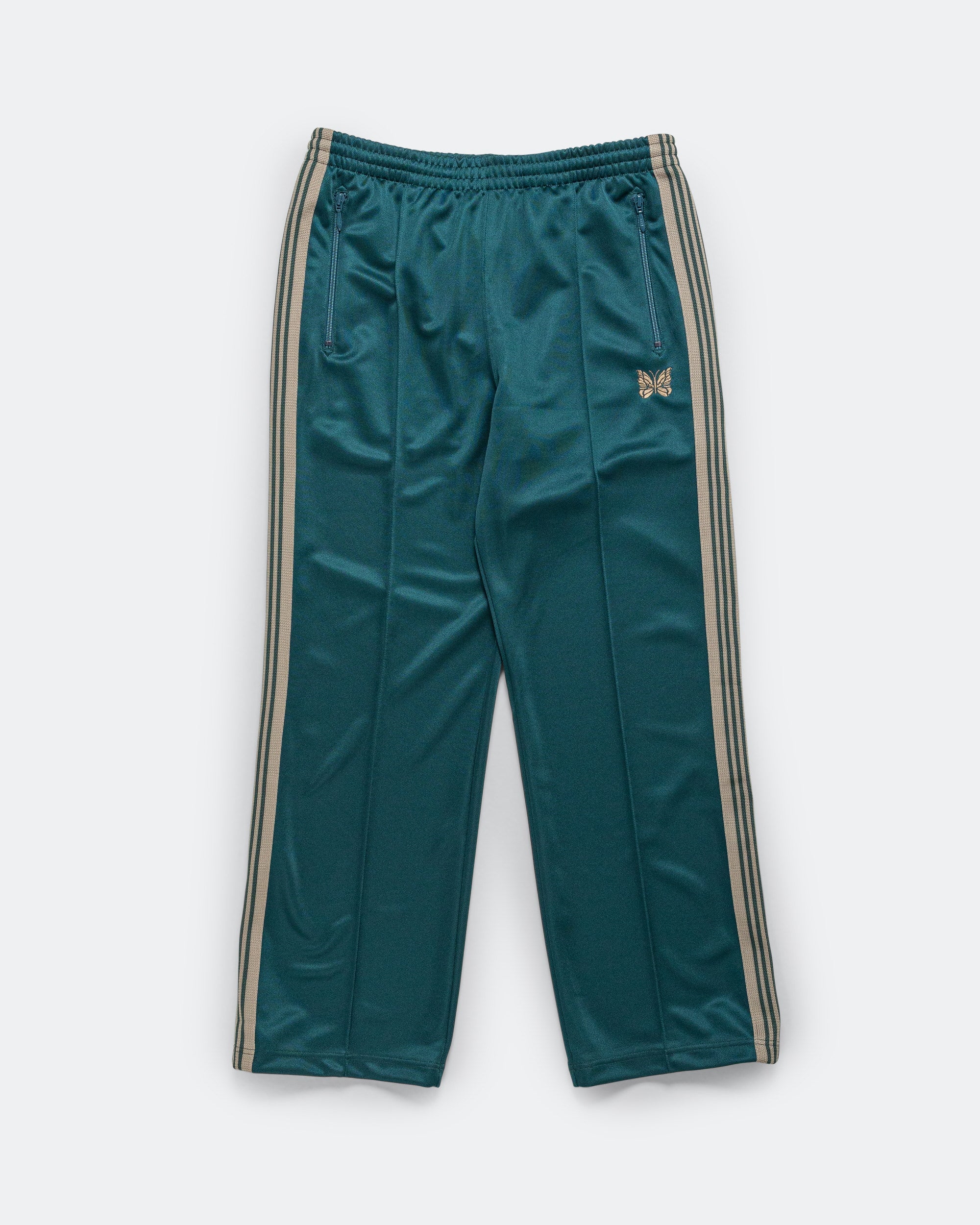Track Pant - Green Poly Smooth
