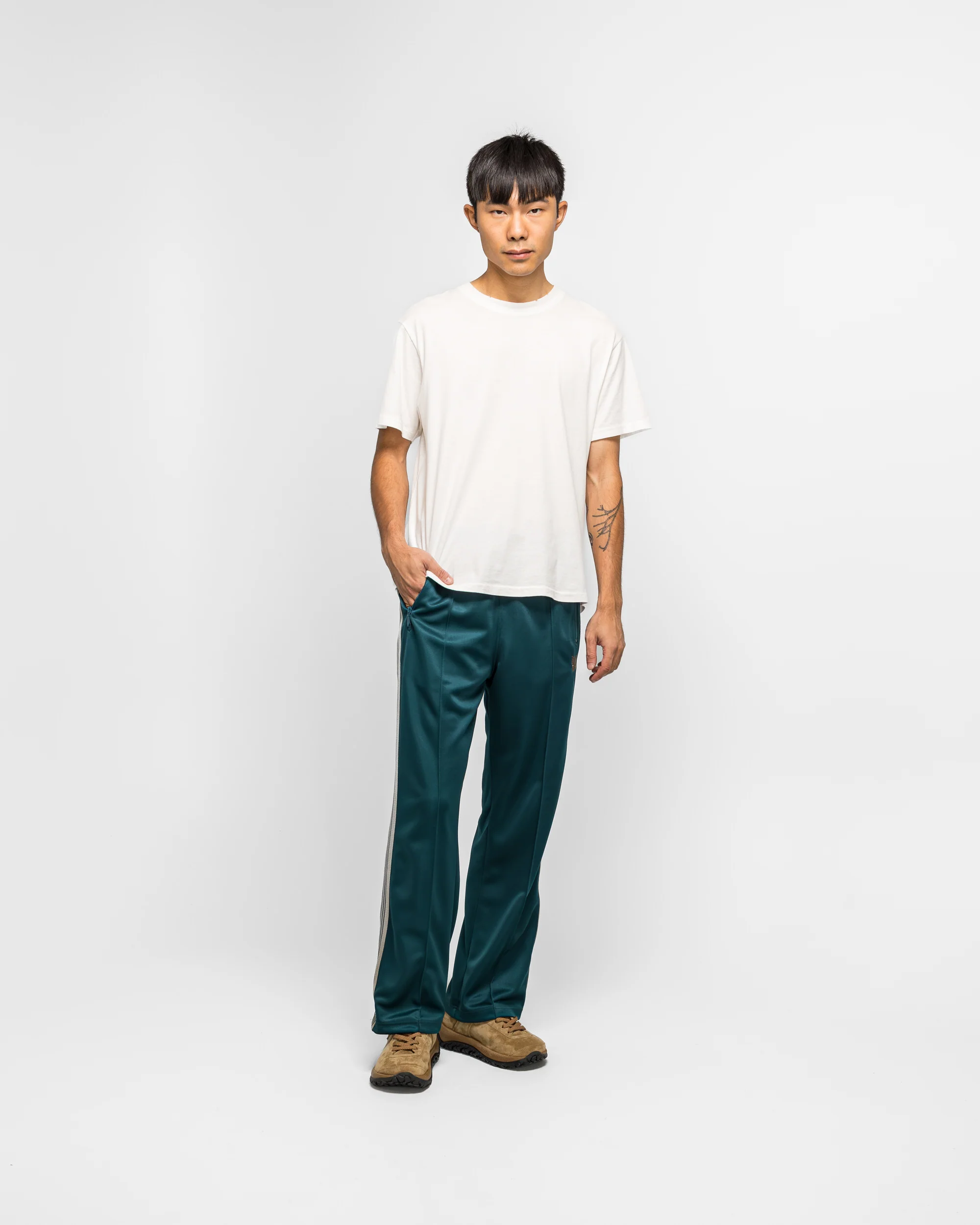 Track Pant - Green Poly Smooth - Image 6