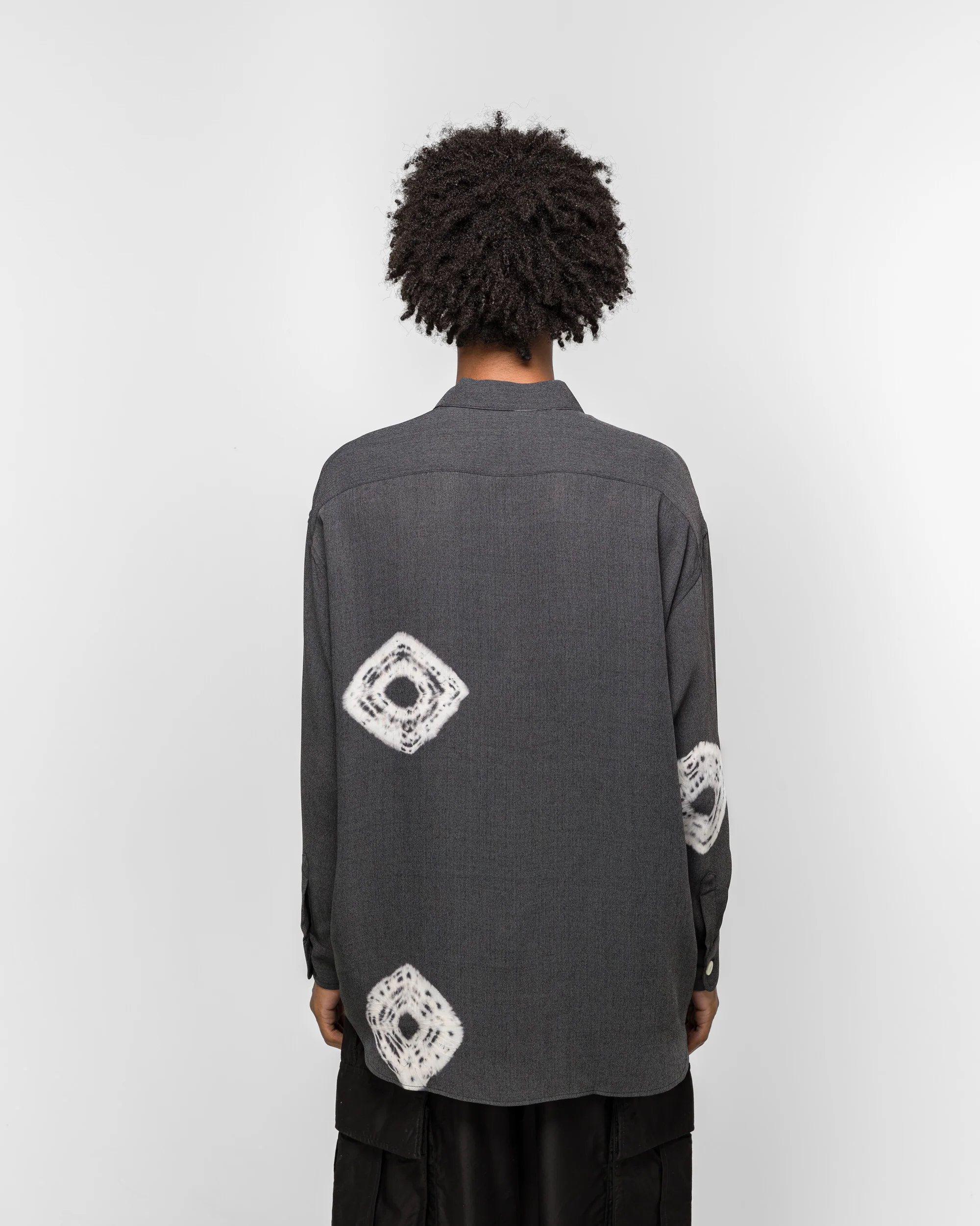 Uncon Shirt - Charcoal Tie Dye/Crepe - Image 4
