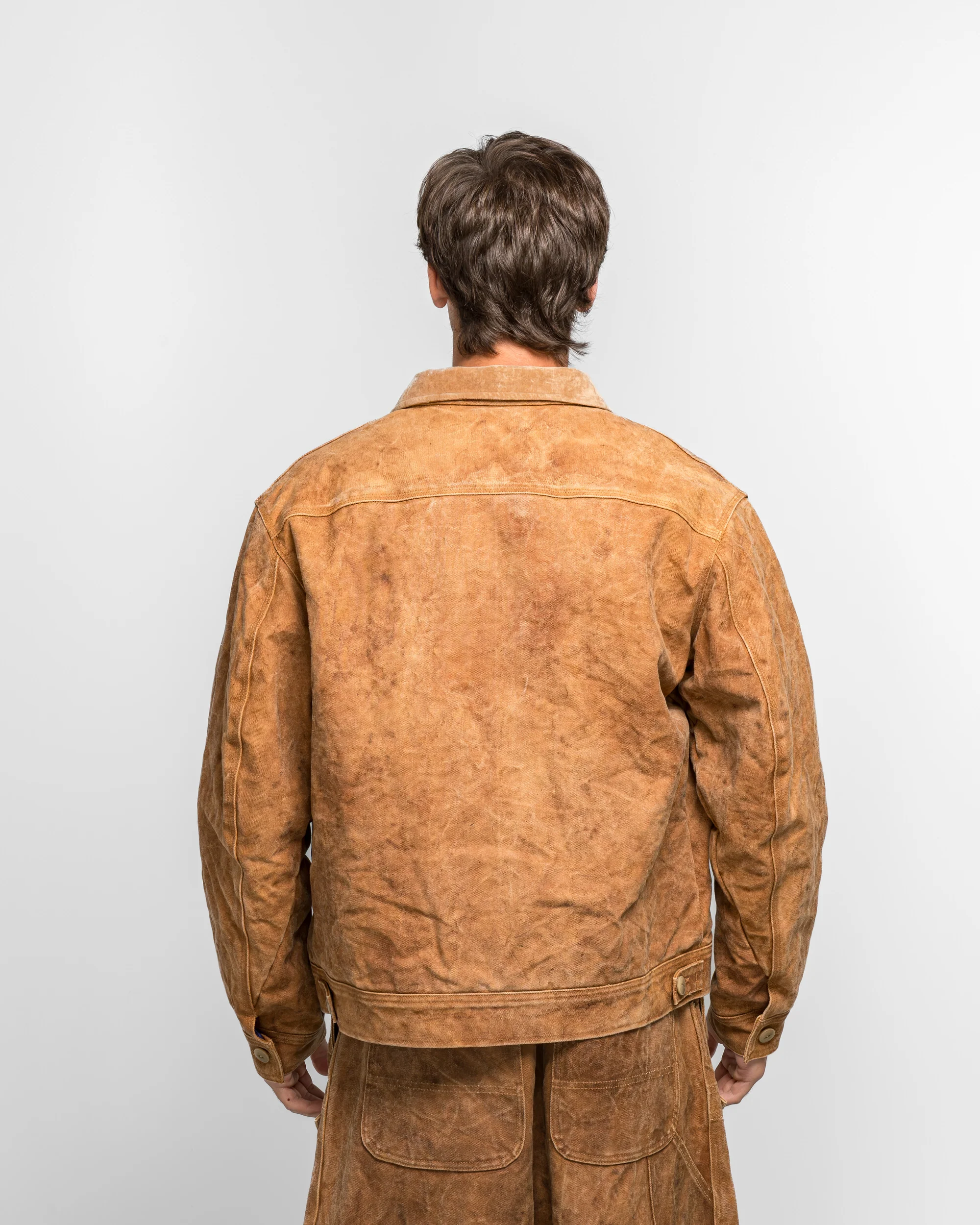Zipped Work Jacket - Brown Duck Canvas - Image 4