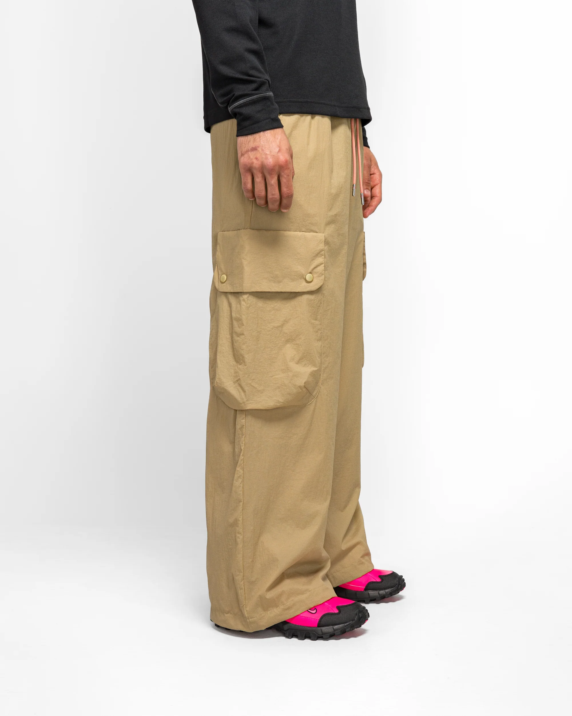 PF Transparent Cargo Pant - Parachute Beige/Hyper Pink - Image 3