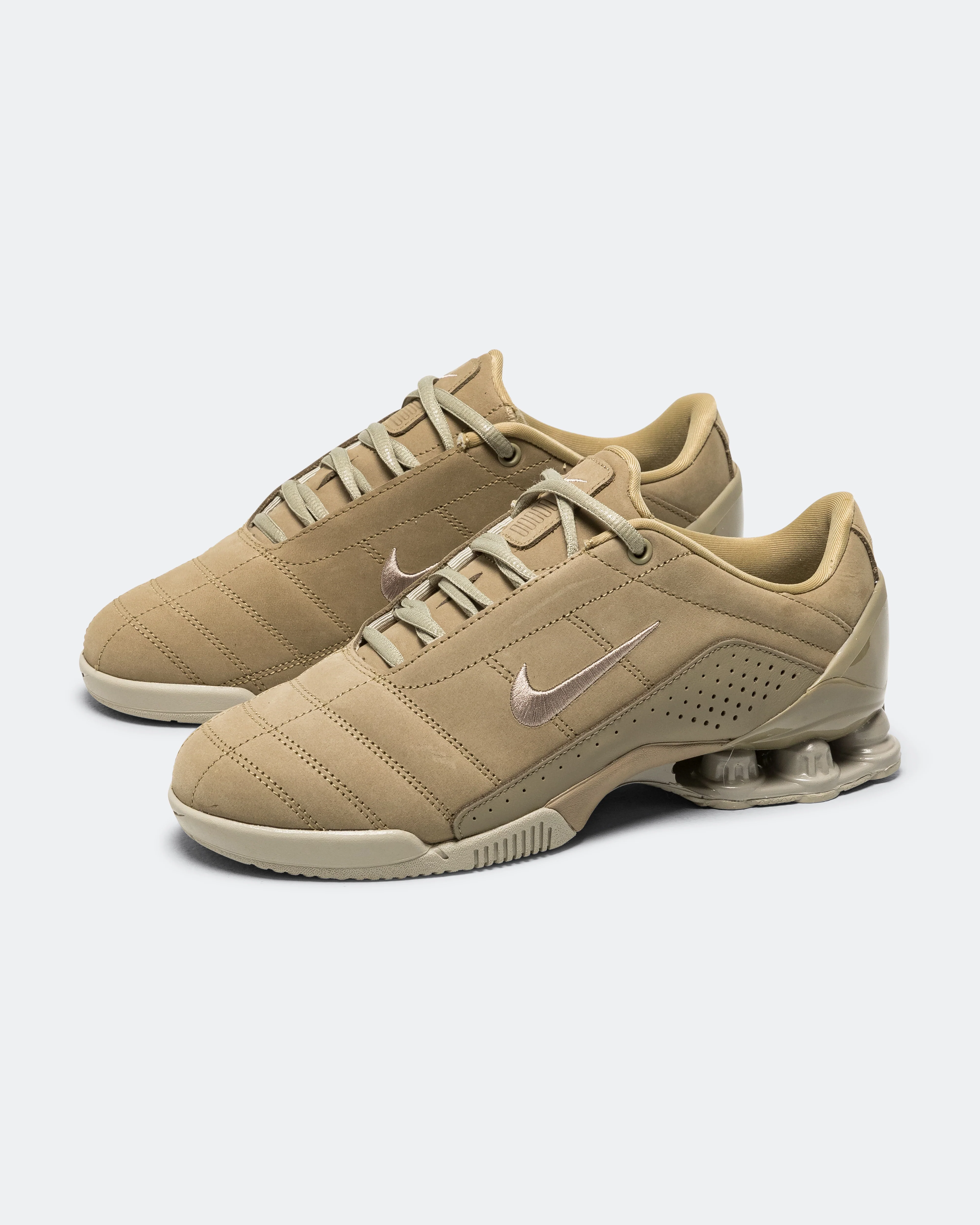 Womens T90 Shox Magia - Neutral Olive/Metallic Silver - Image 2