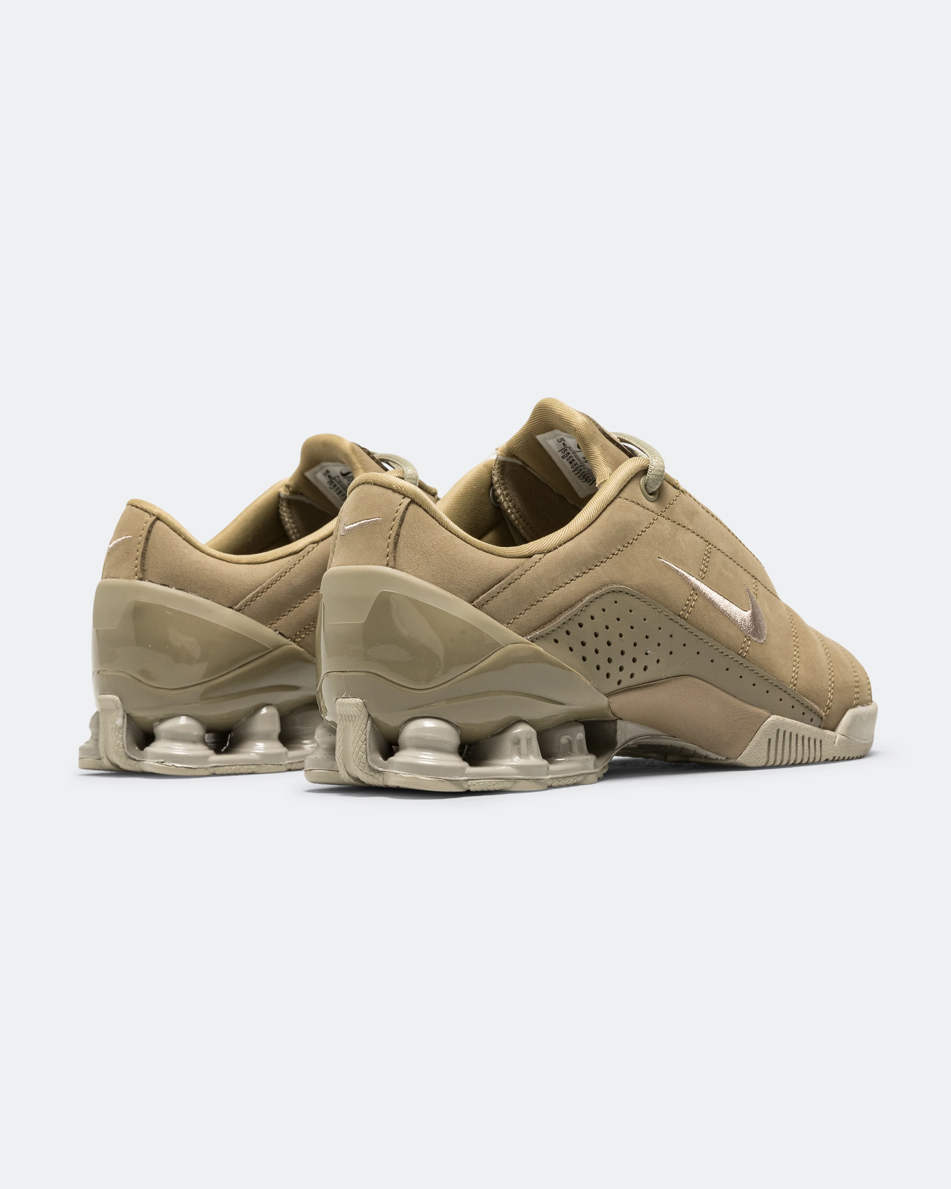 Womens T90 Shox Magia - Neutral Olive/Metallic Silver - Image 3