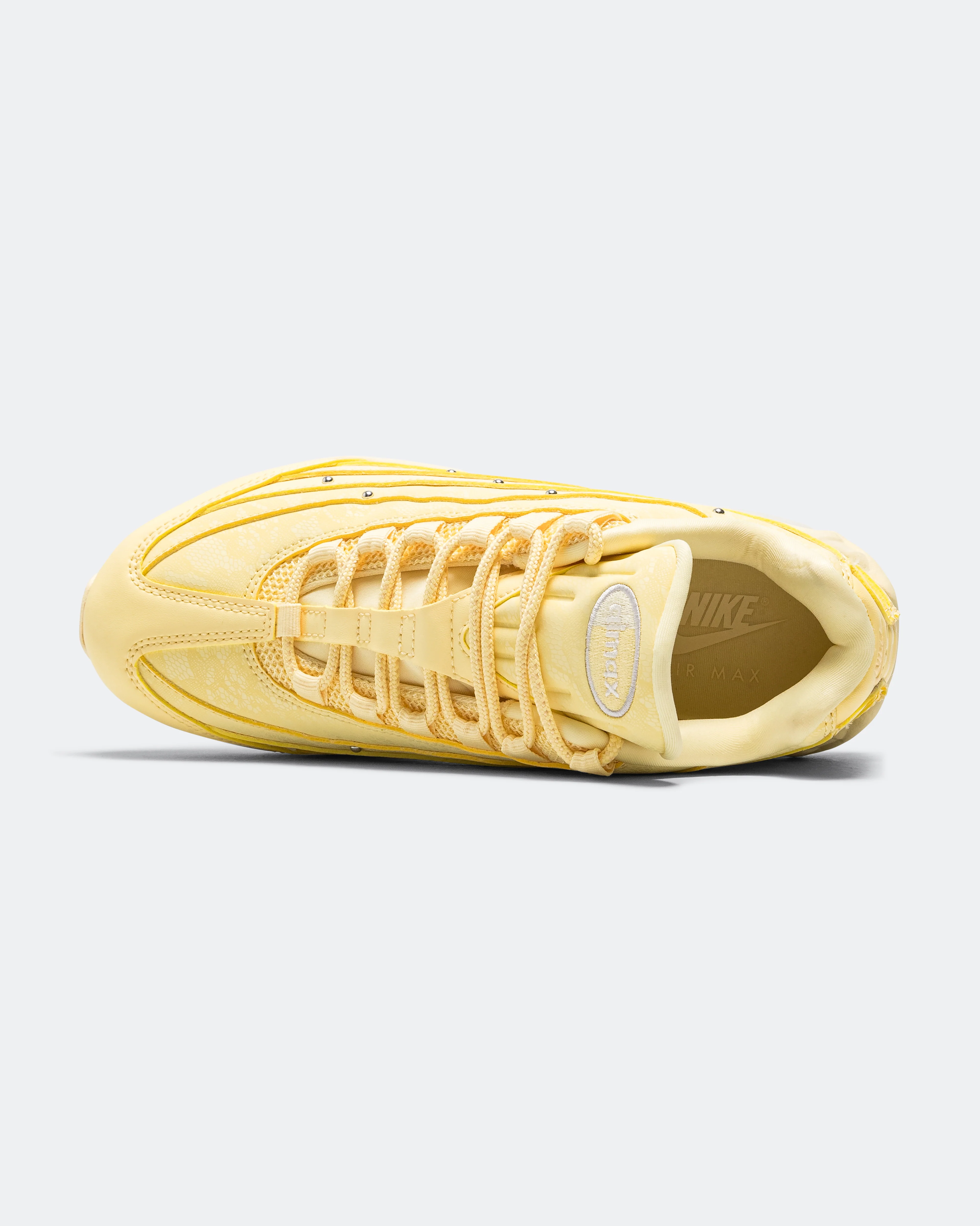 Womens Air Max 95 Big Bubble - Soft Yellow/Metallic Silver-Alabaster - Image 4