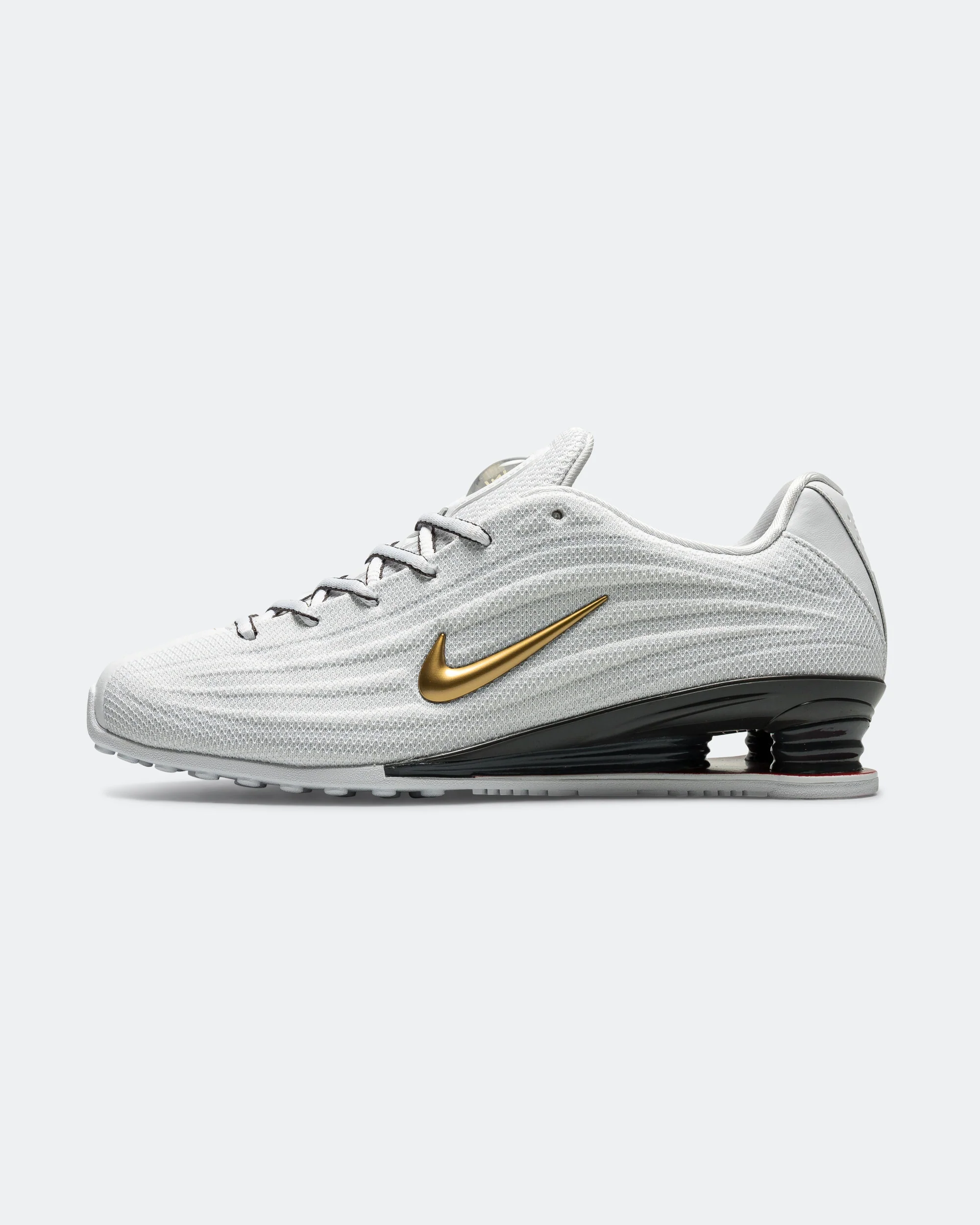 Womens Shox Z - White/Metallic Gold-Varsity Red