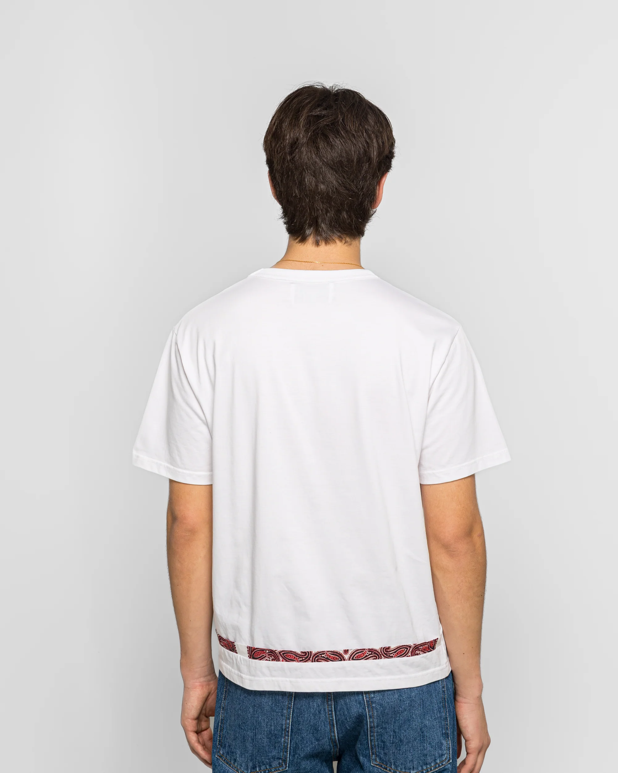 Border Patchwork T-Shirt - White - Image 4