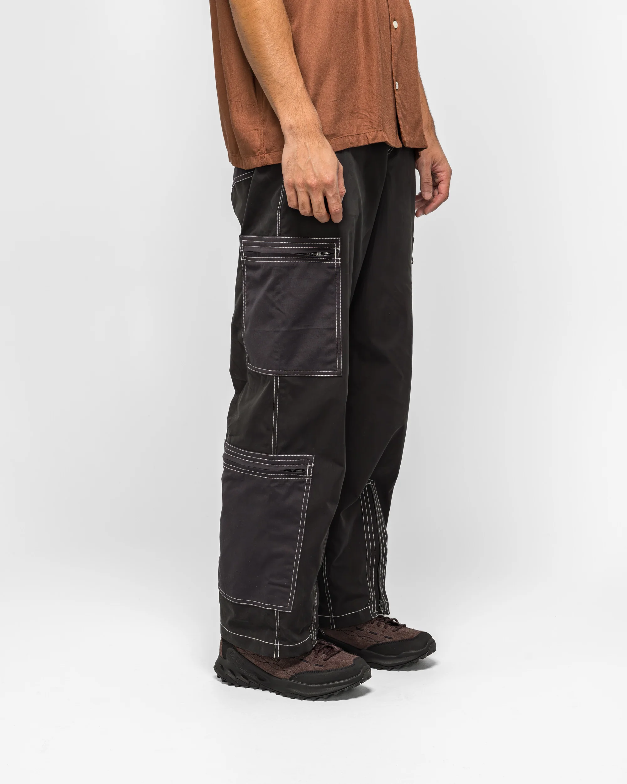 Cotton Nylon Flight Pants - Black - Image 3