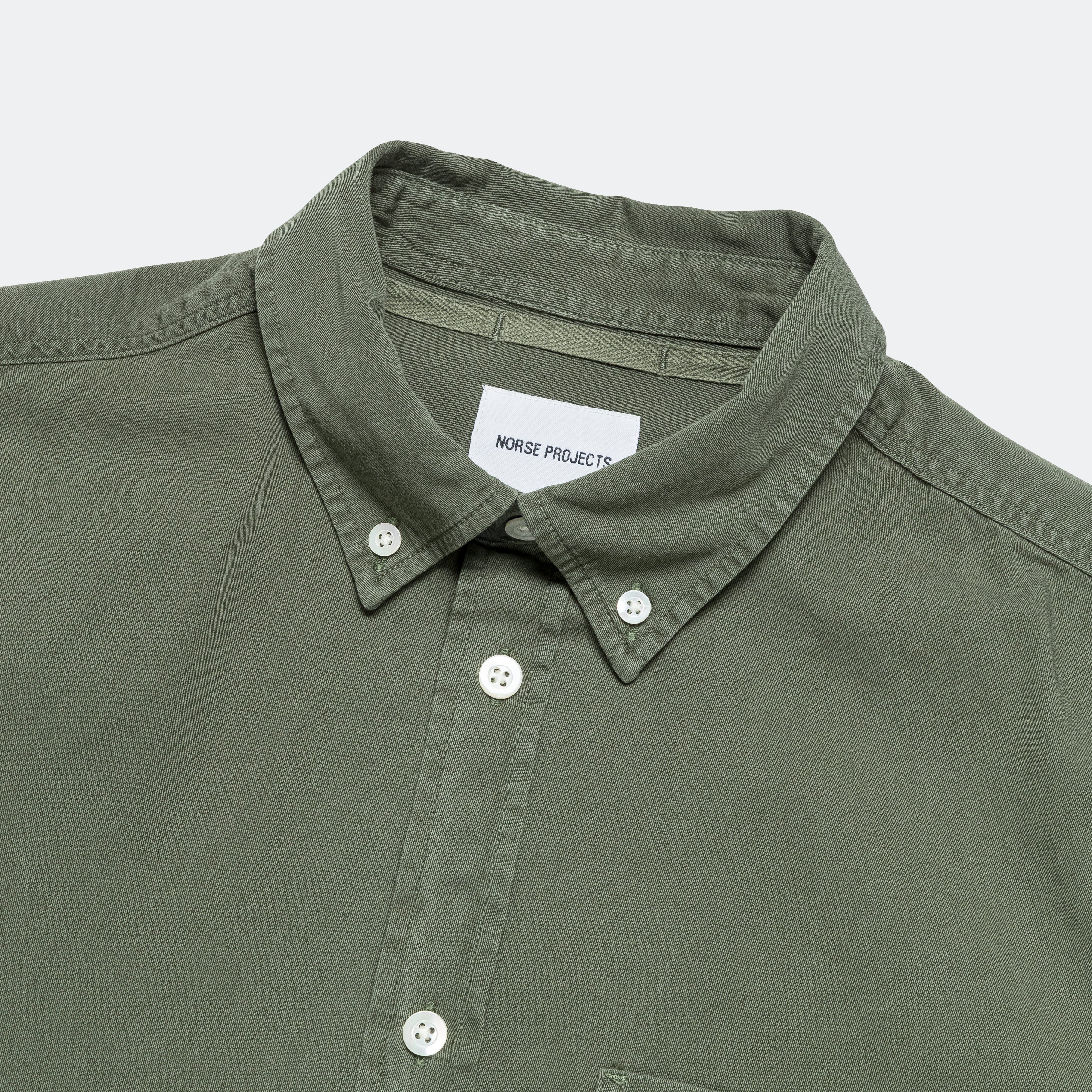 Anton Light Twill Shirt - Spruce Green - Image 3