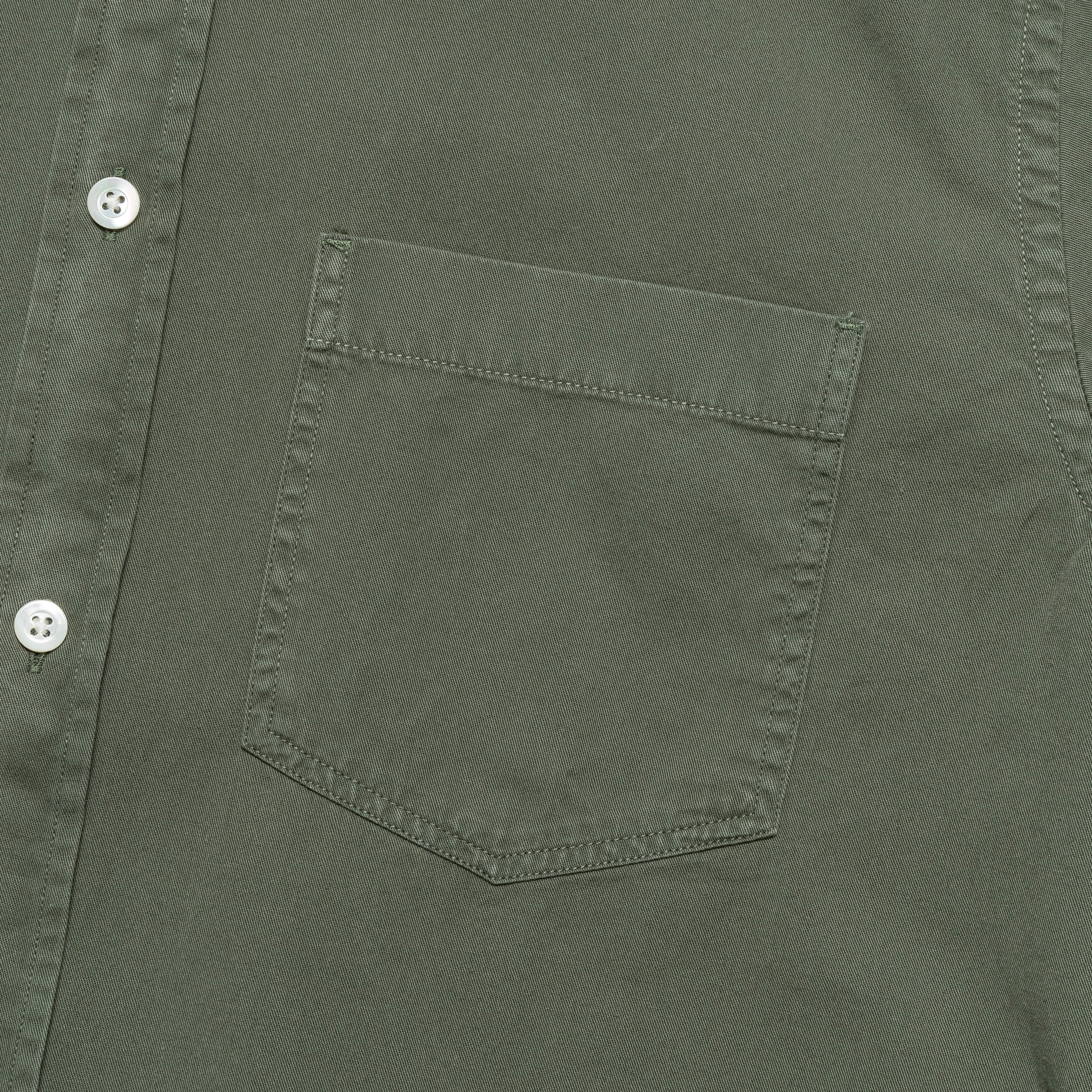 Anton Light Twill Shirt - Spruce Green - Image 5