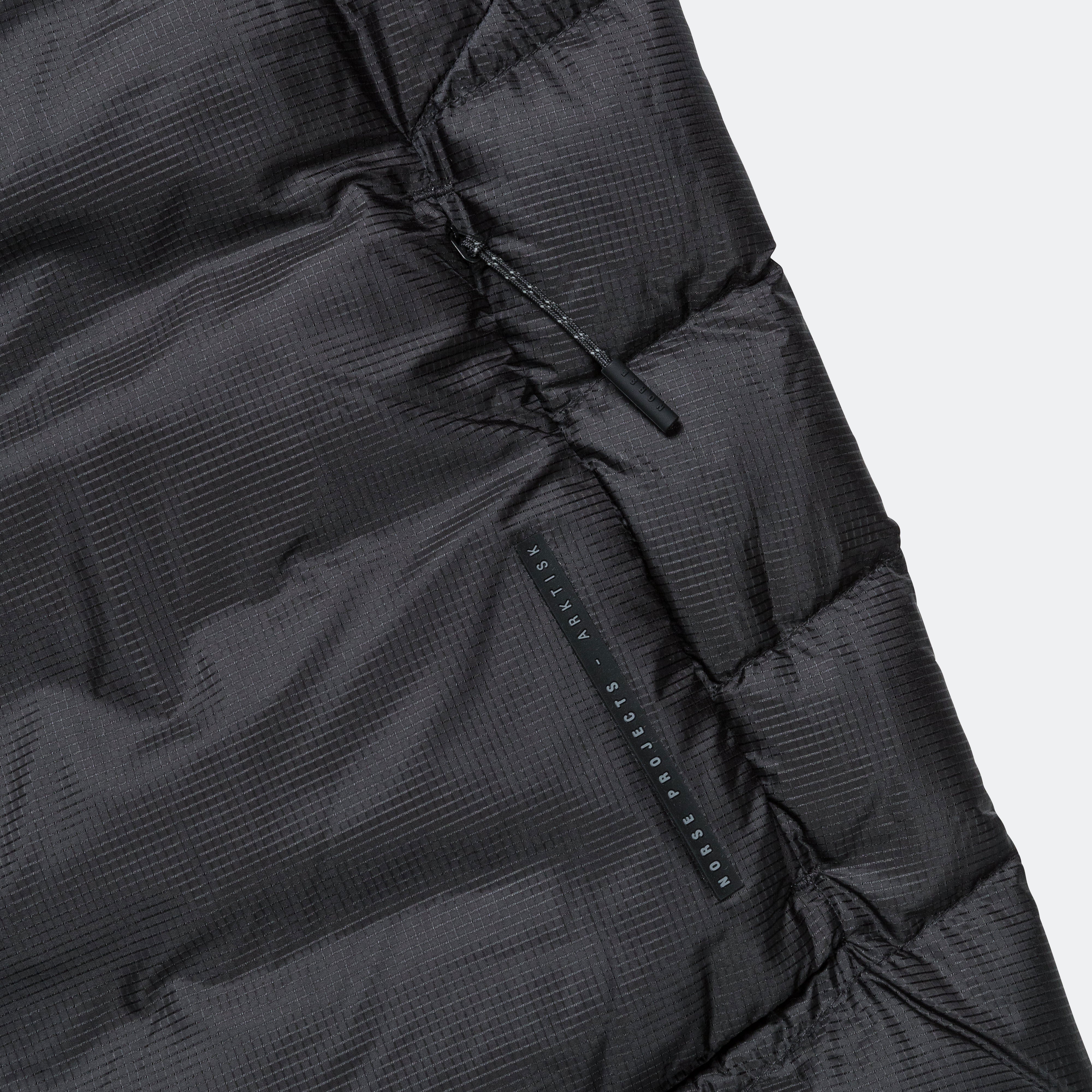 Pasmo Rip Hooded Down Gilet - Black - Image 5