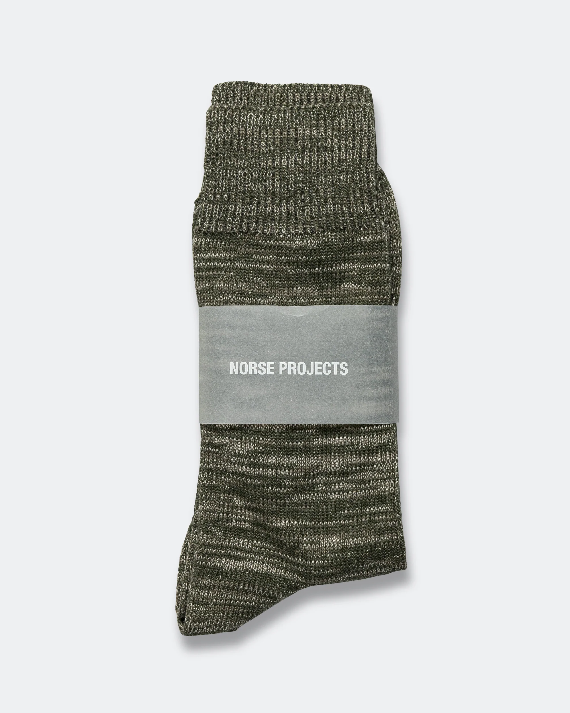 Bjarki Heavy Cotton Twist Sock - Olive Night