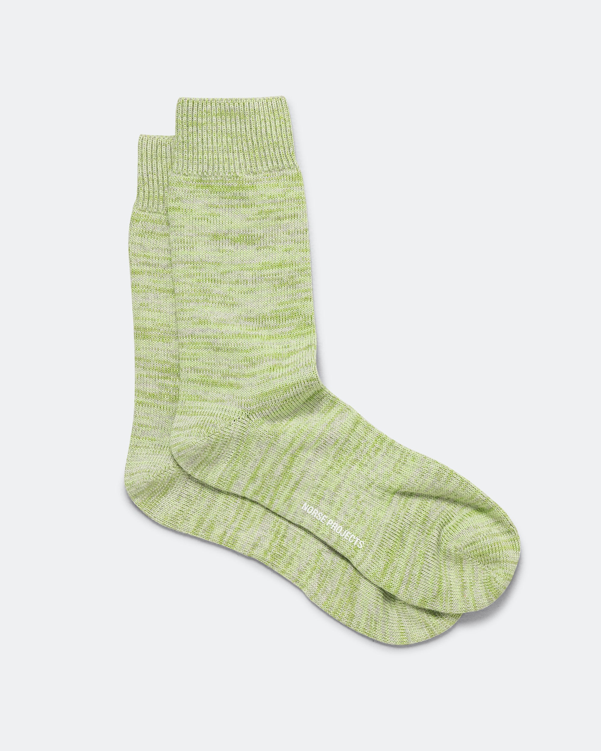 Bykle Heavy Cotton Twist Sock - Basil - Image 2