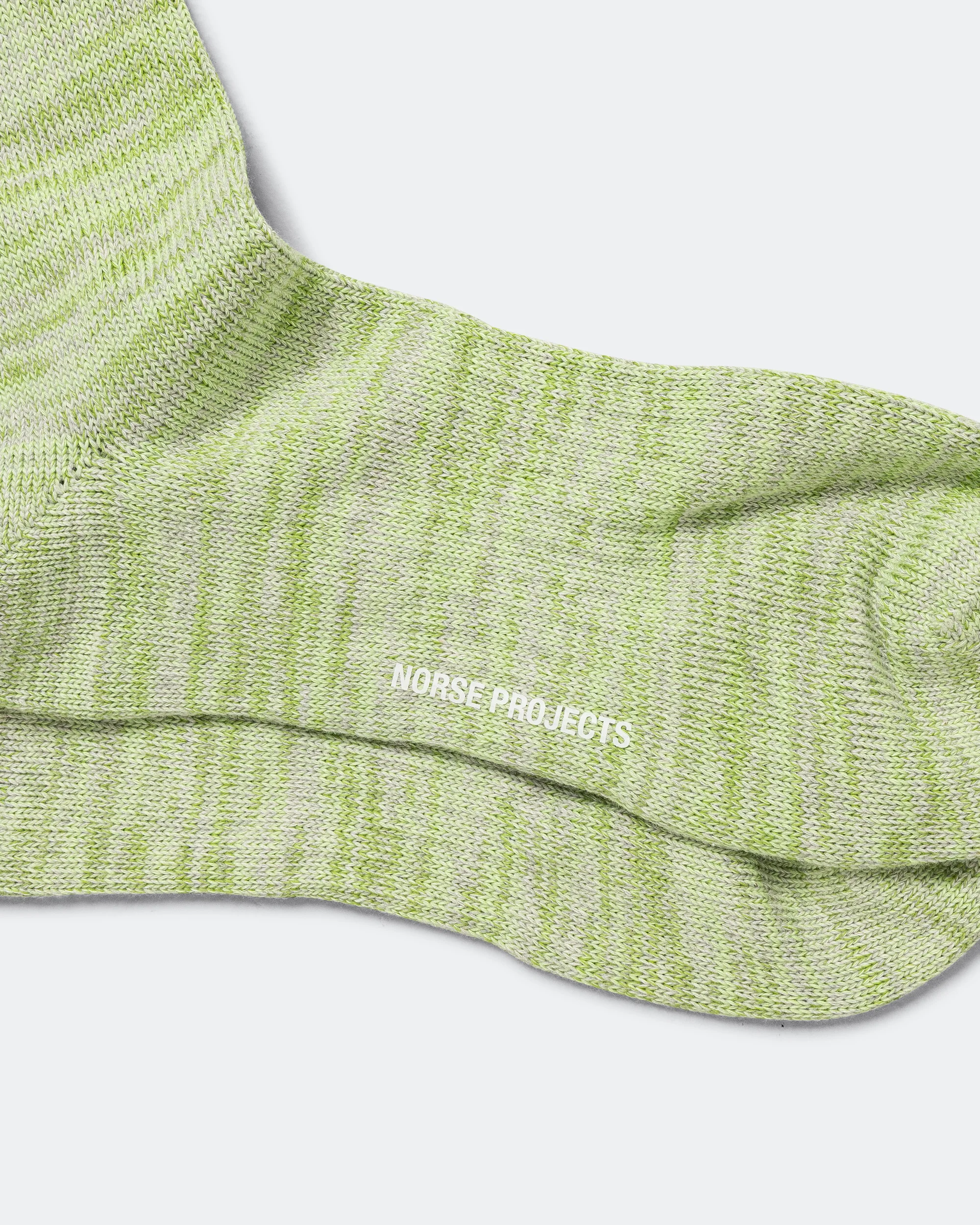 Bykle Heavy Cotton Twist Sock - Basil - Image 4