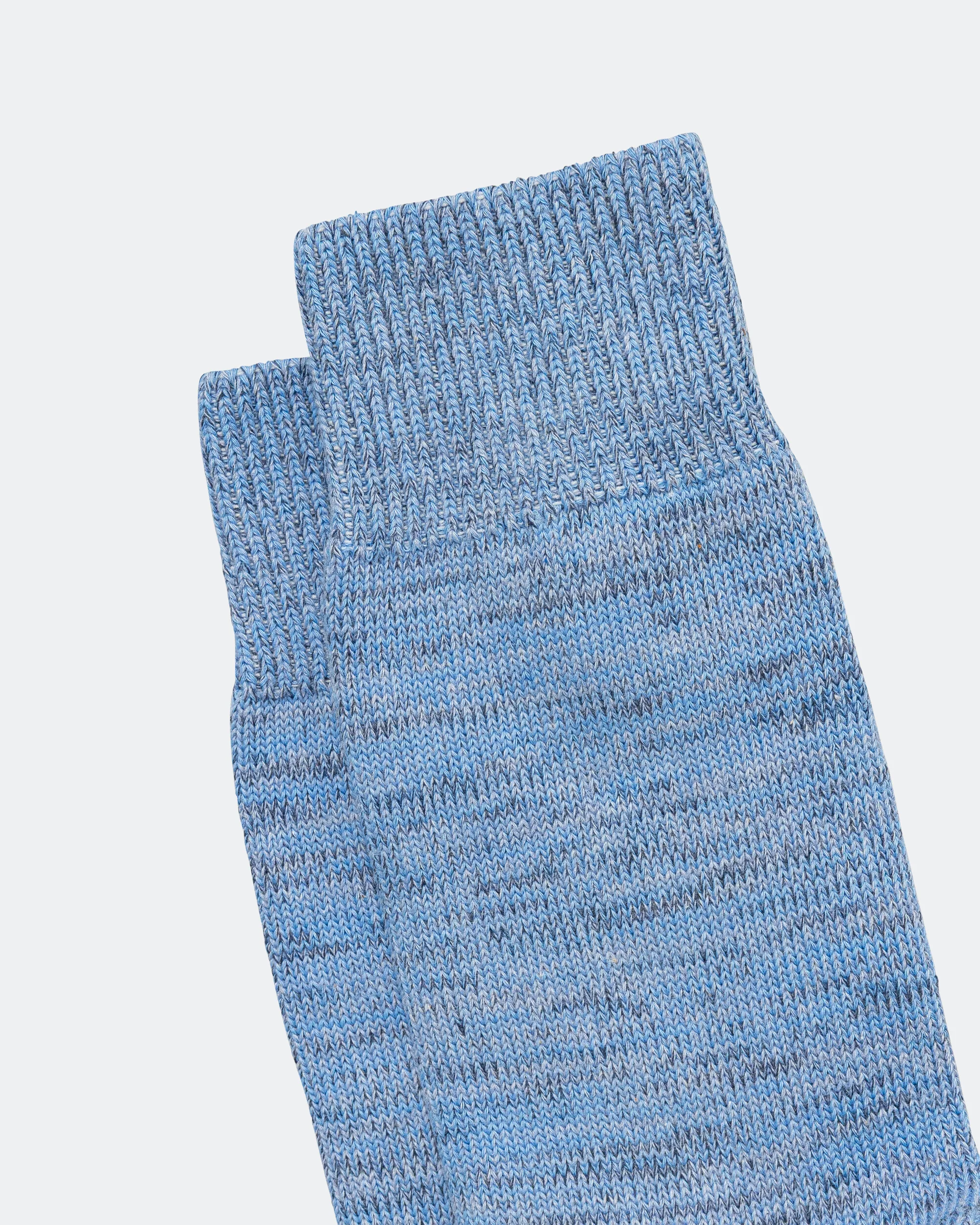 Bykle Heavy Cotton Twist Sock - Bel Air Blue - Image 3