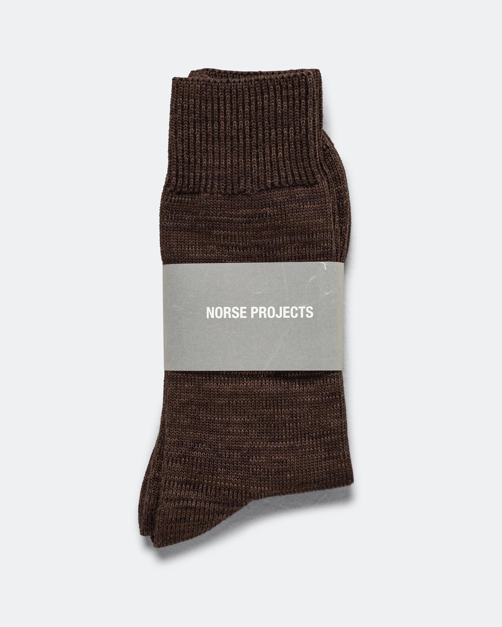 Bykle Heavy Cotton Twist Sock - Delicioso Brown