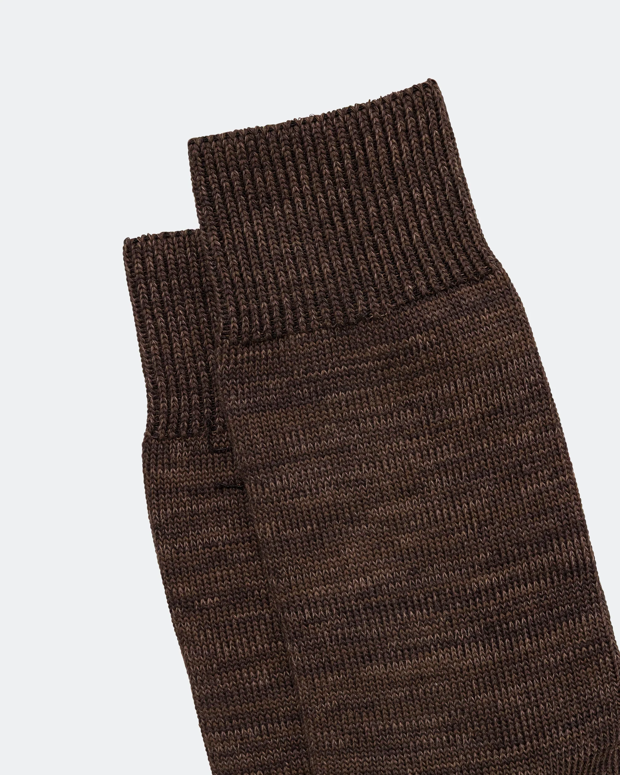Bykle Heavy Cotton Twist Sock - Delicioso Brown - Image 3