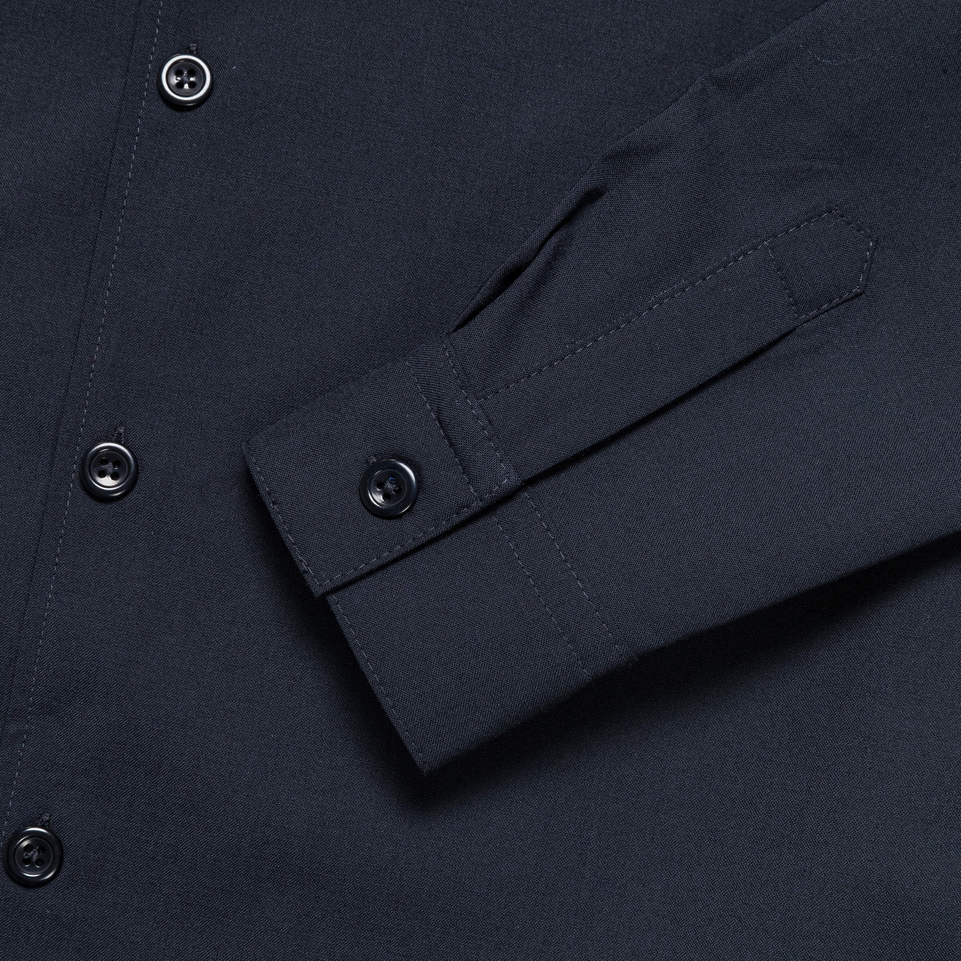 Carsten Light Wool Shirt - Dark Navy - Image 4