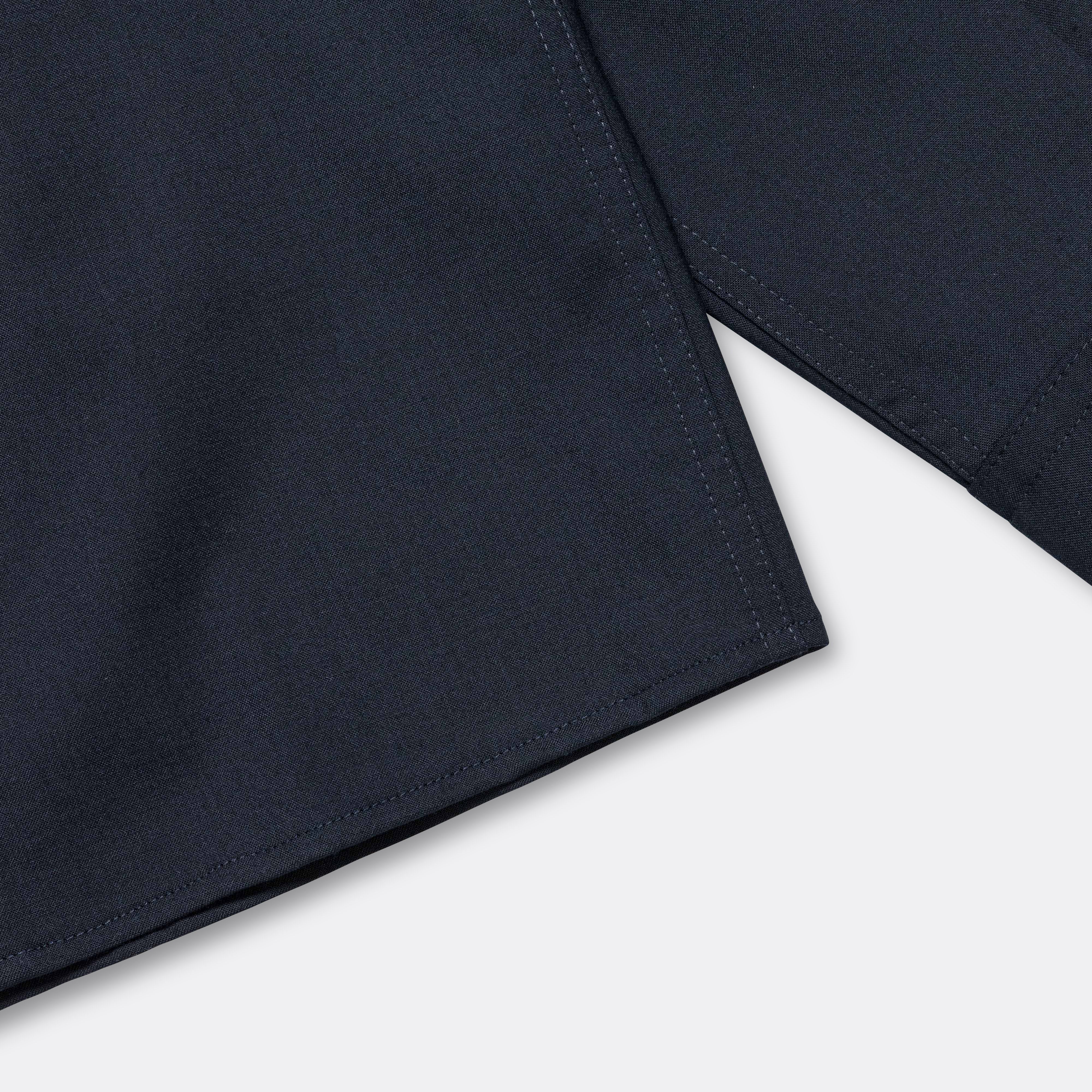 Carsten Light Wool Shirt - Dark Navy - Image 5