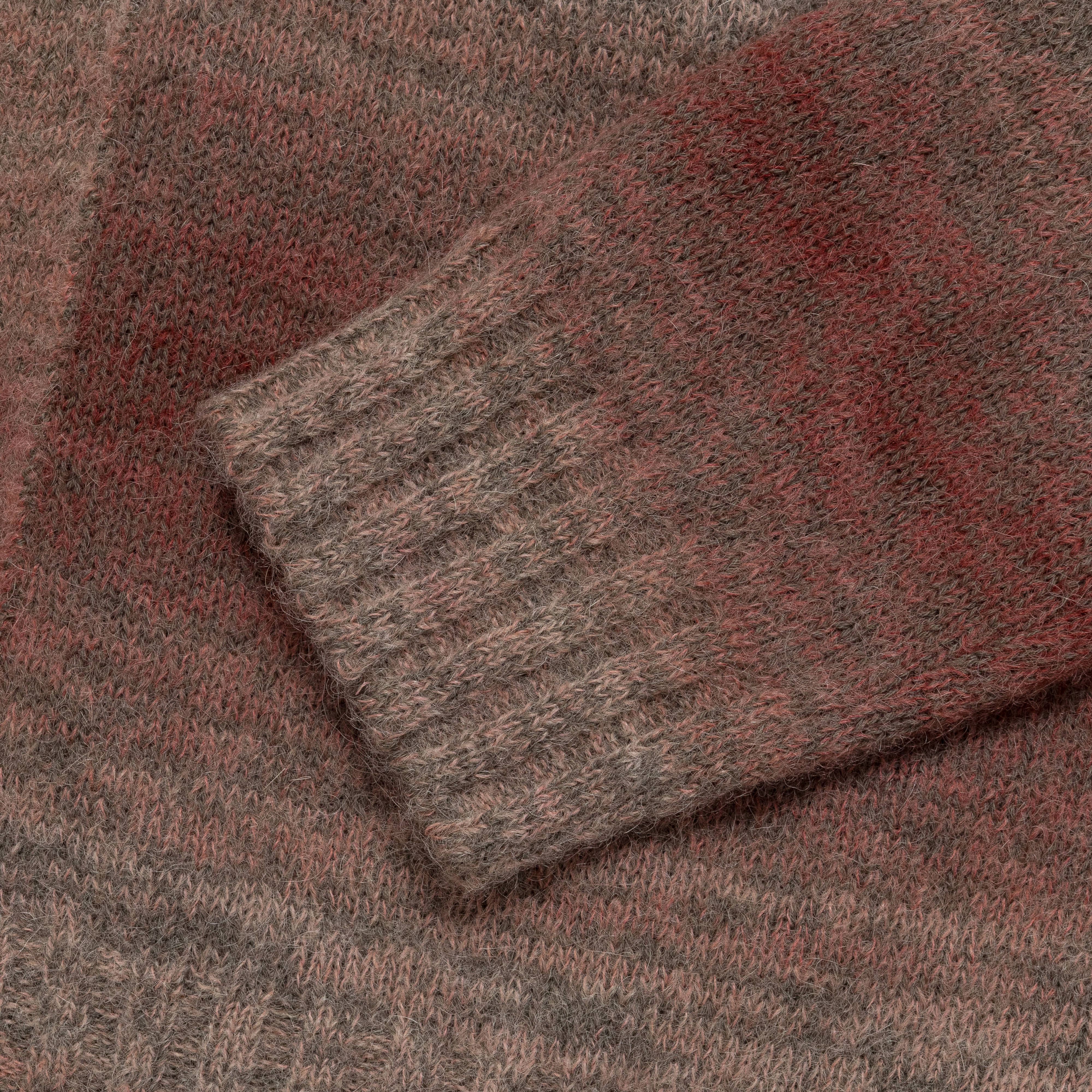 Erik Space Dye Knit Jacket - Blood Orange - Image 3