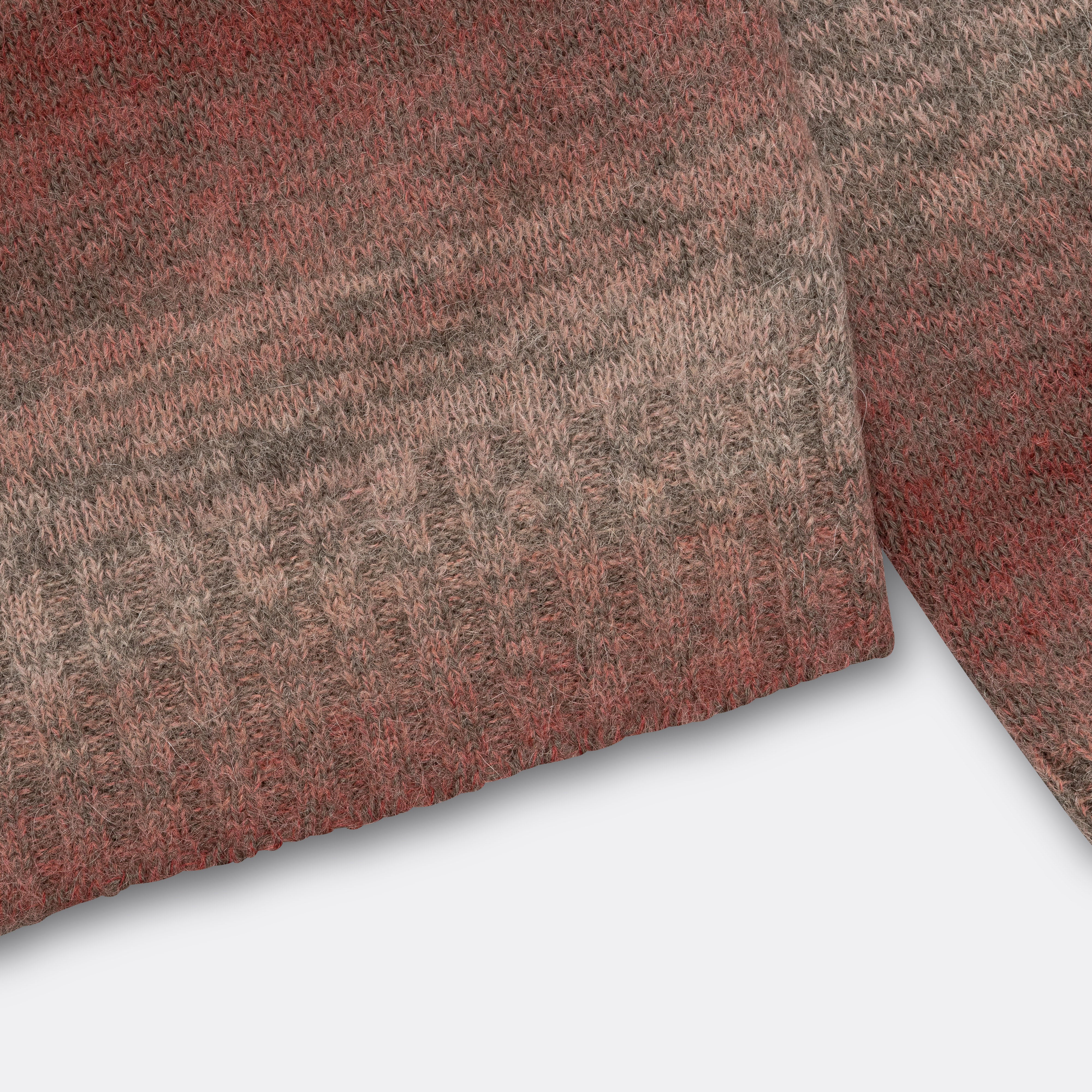 Erik Space Dye Knit Jacket - Blood Orange - Image 5