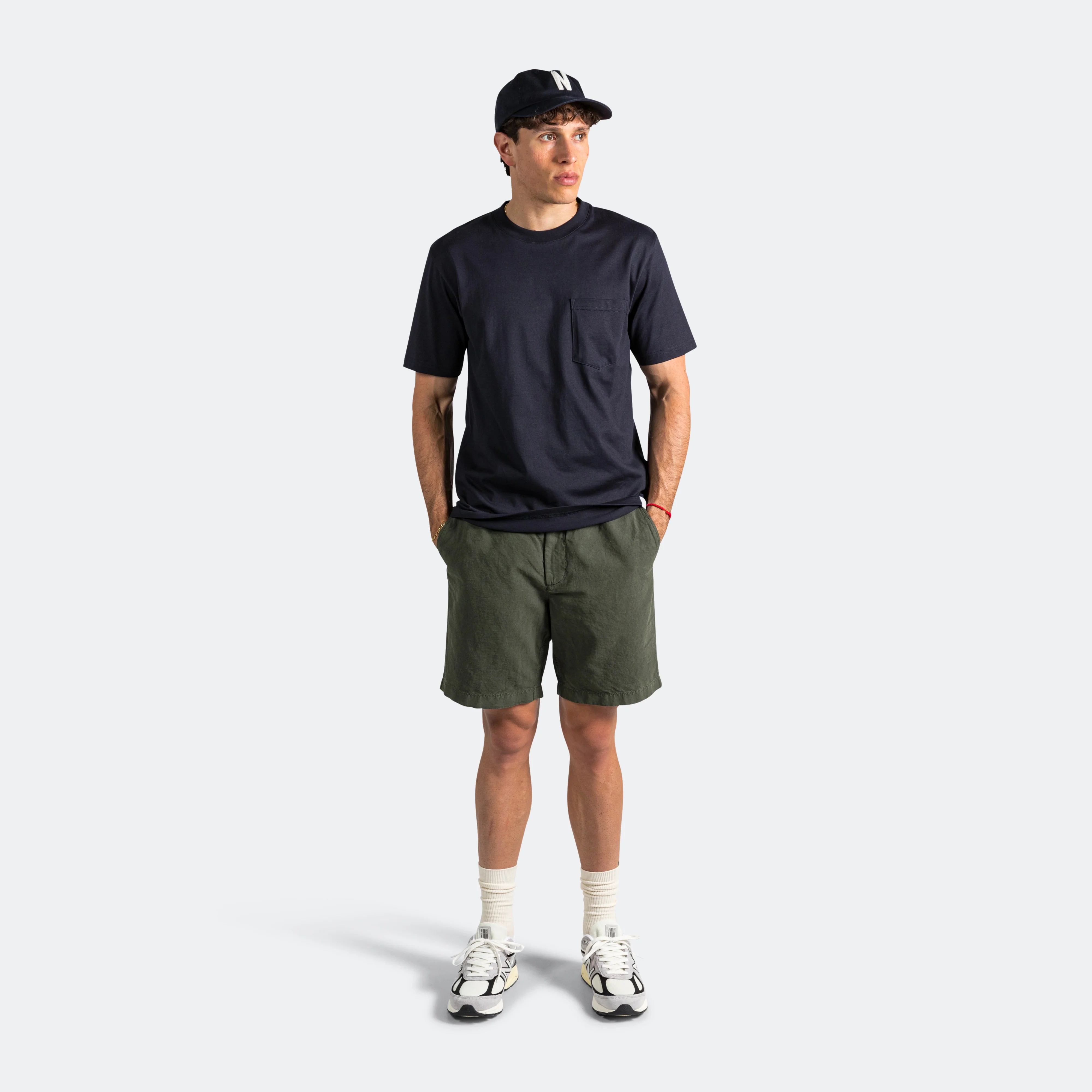 Ezra Cotton Linen Short - Spruce Green - Image 8