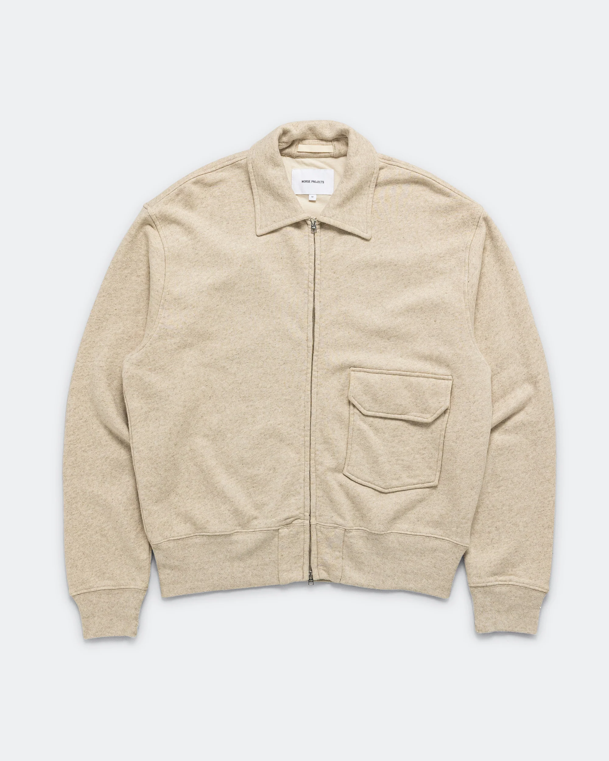 Fynshav Cotton Linen Loopback Jacket - Natural