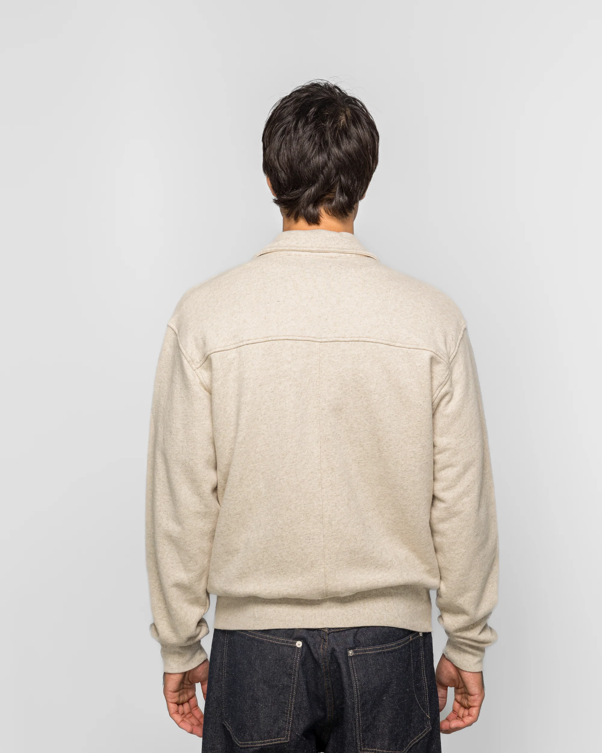 Fynshav Cotton Linen Loopback Jacket - Natural - Image 4
