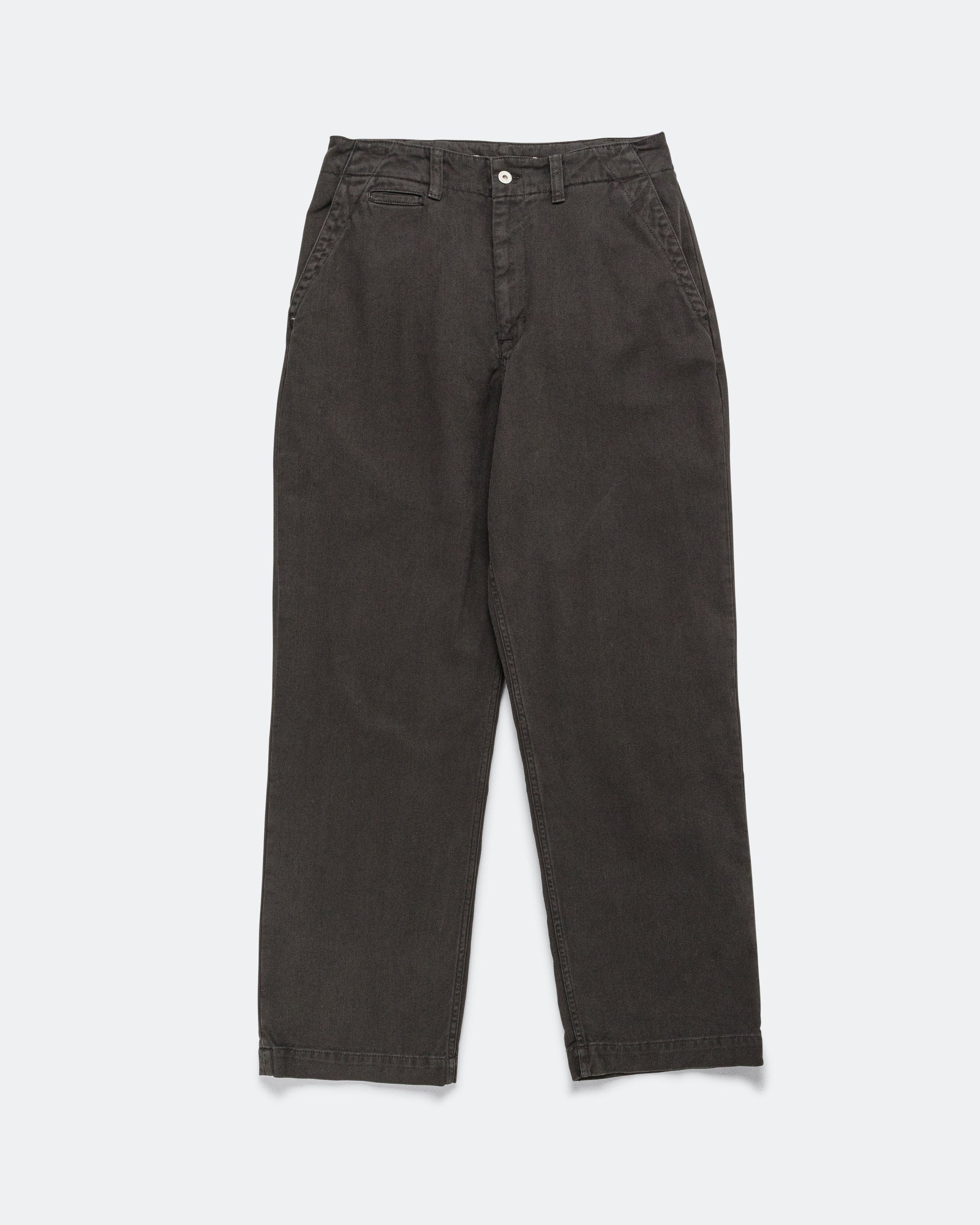 Hengifoss High Waist Heavy Twill Trouser - Black