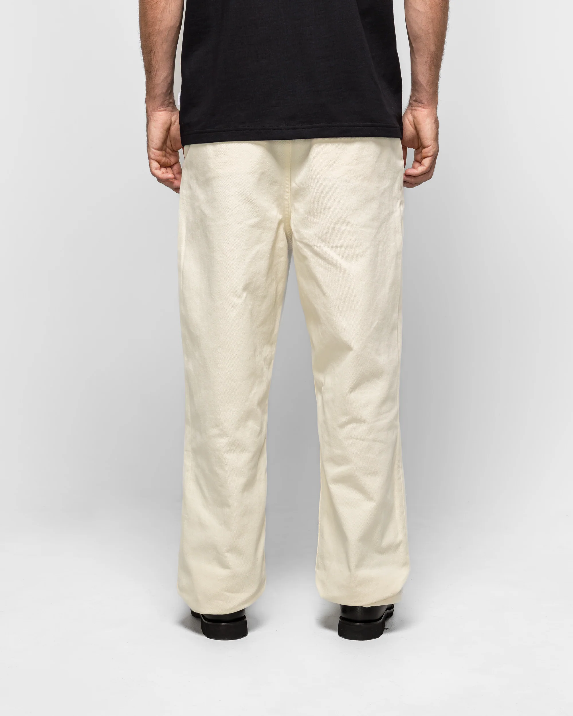 Hengifoss High Waist Heavy Twill Trouser - Natural Ecru - Image 4