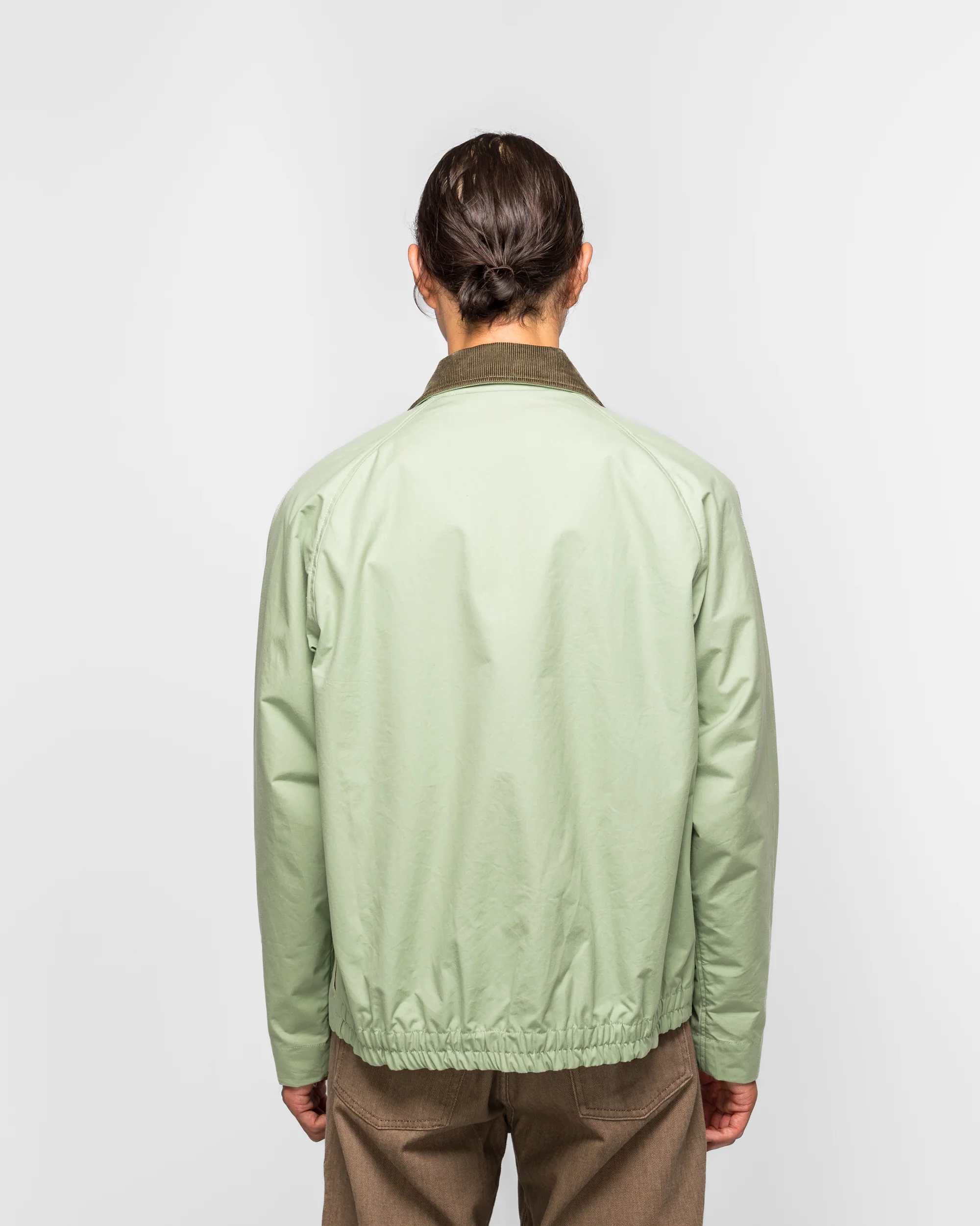 Holmen Wax Raglan Light Jacket - Basil - Image 4