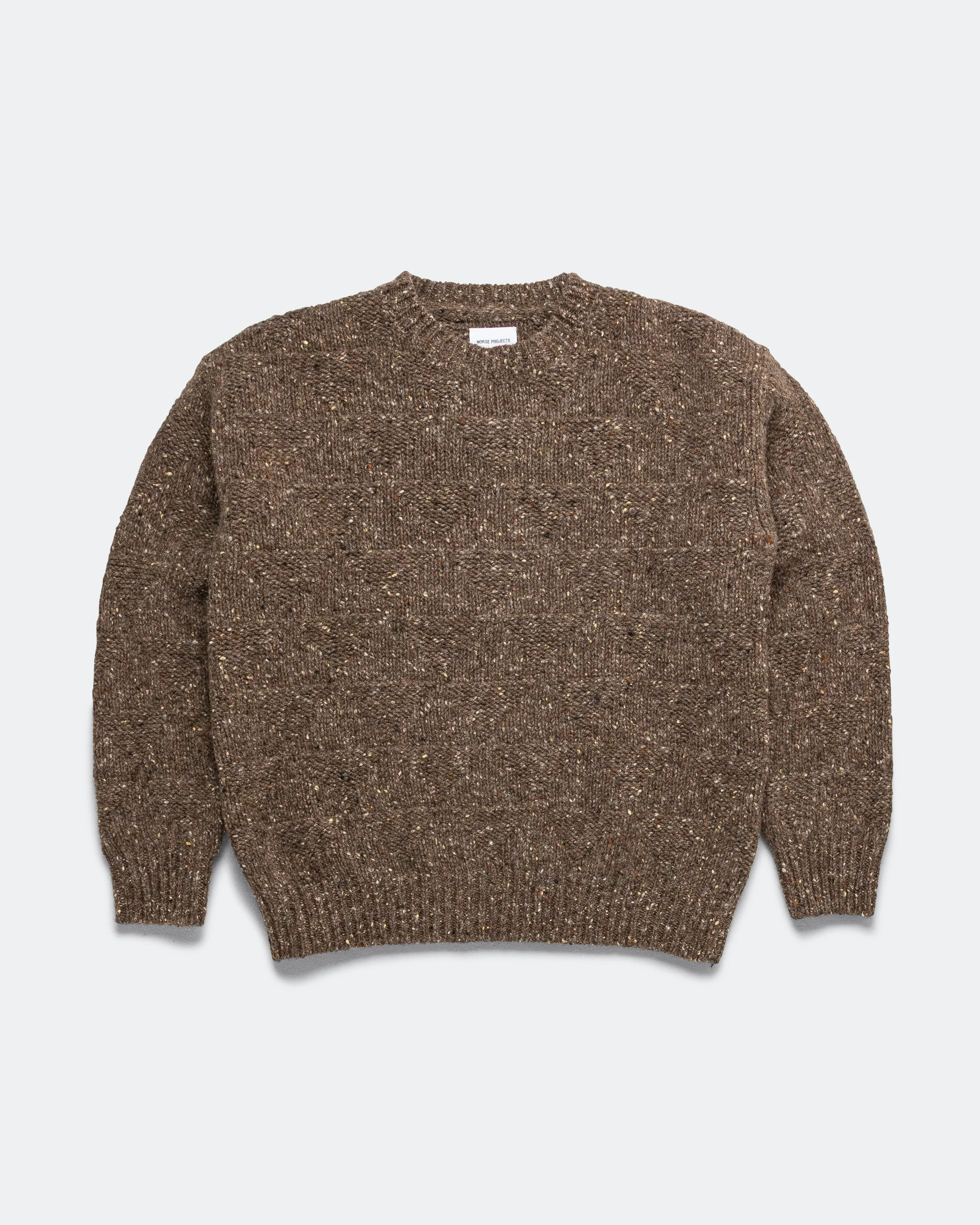 Jonas Donegal Diamond Sweater - Seal Brown