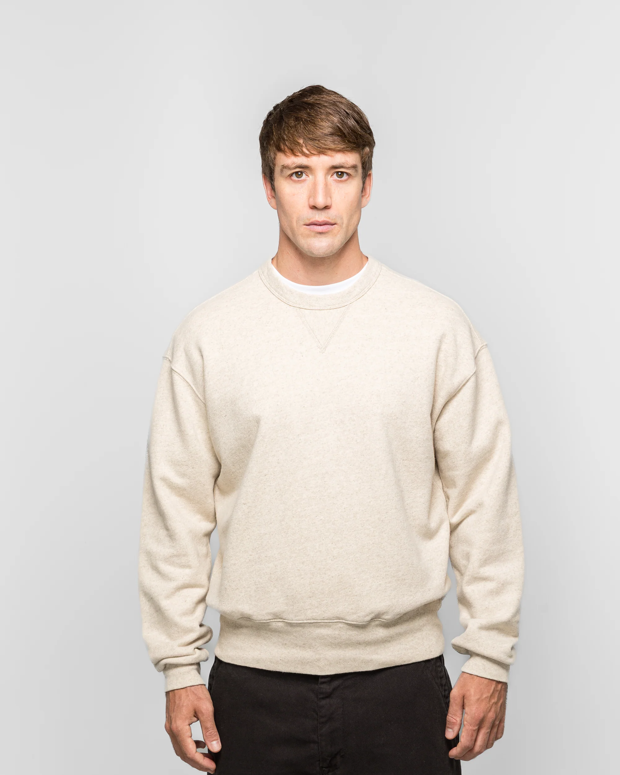 Kulhuse Cotton Linen Loopback Sweatshirt - Natural - Image 2