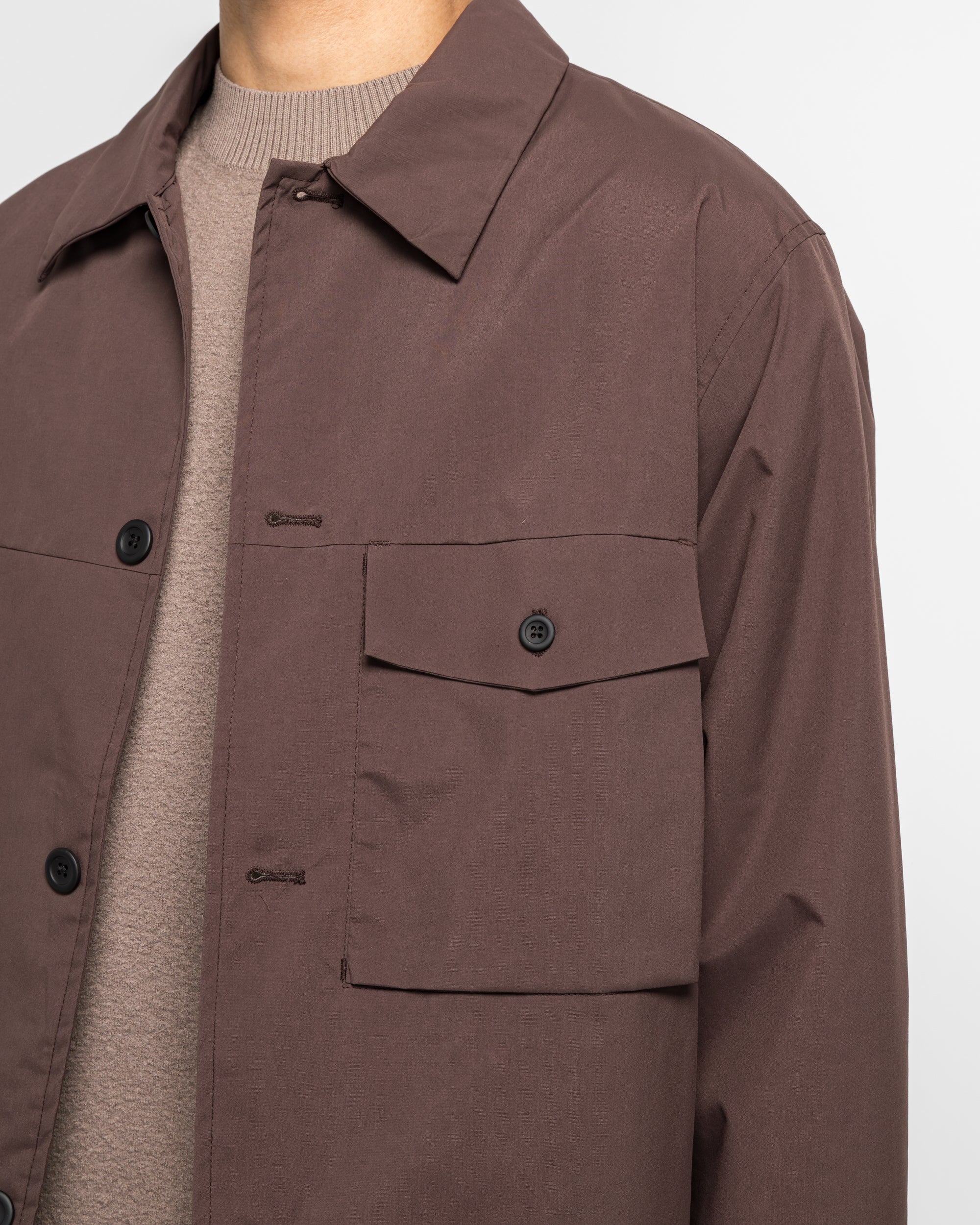 Marcus Windstopper Overshirt - Seal Brown - Image 5