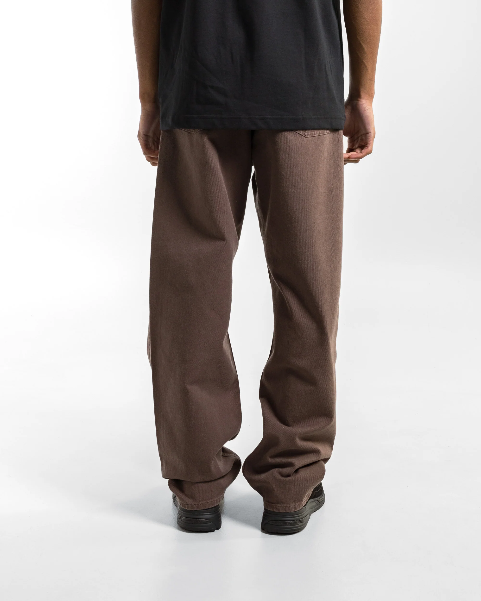 Mogens Relaxed 5 Pocket Heavy Twill - Seal Brown - Image 4