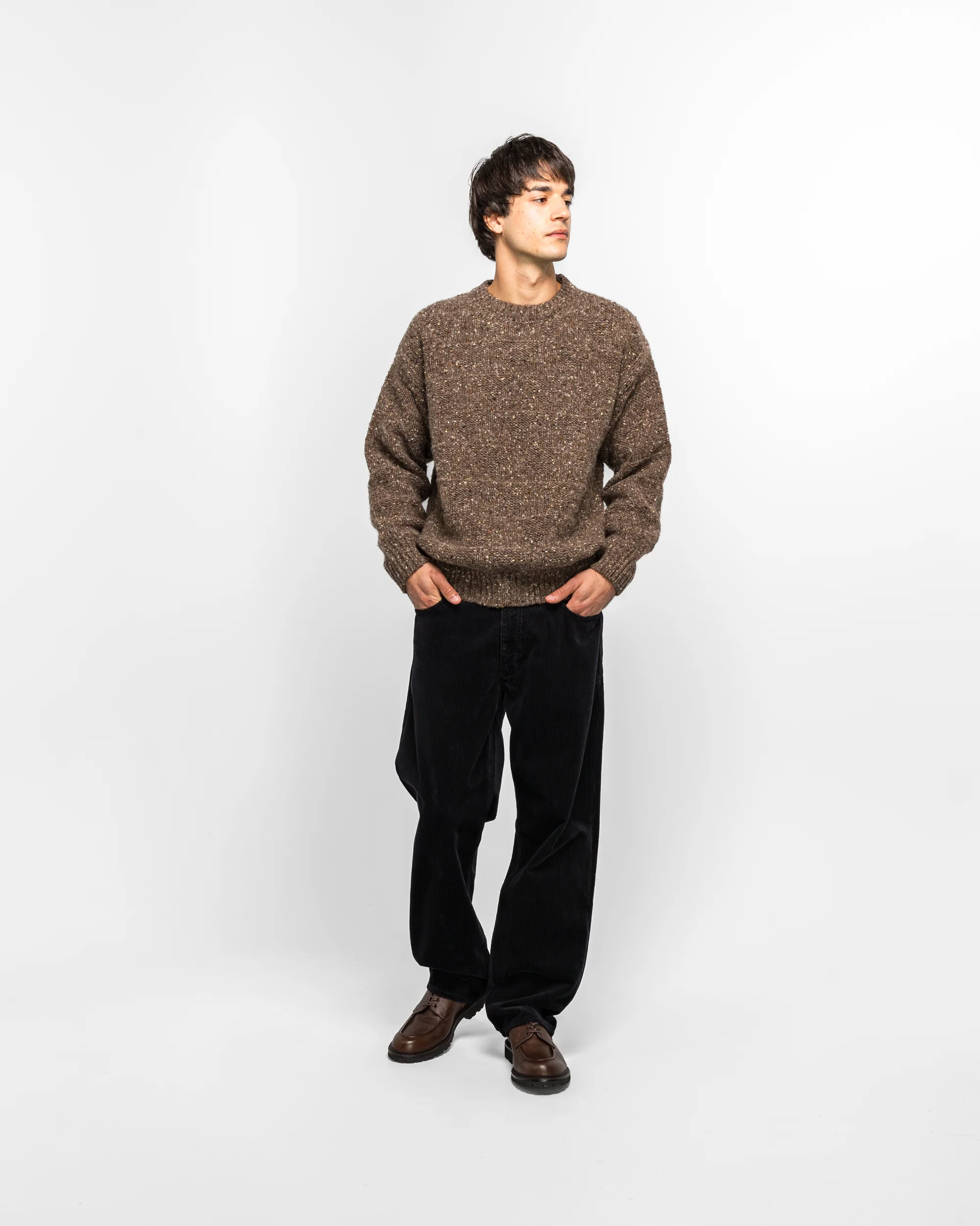 Mogens Relaxed 5 Pocket Wide Wale Corduroy - Dark Navy - Image 6