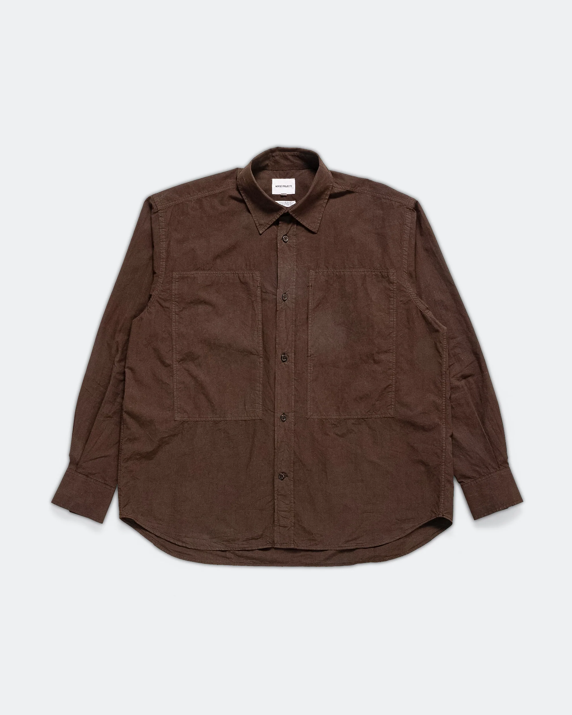 Ole Fatigue Cotton Tencel Shirt - Espresso