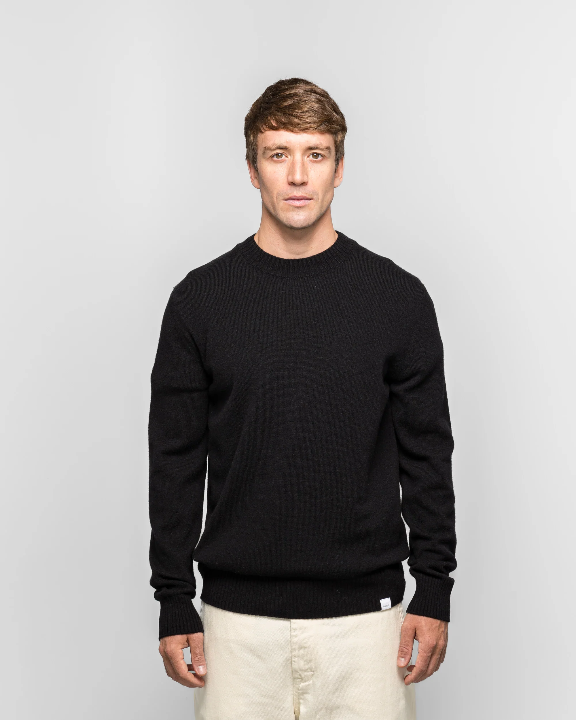 Standard Merino Lambswool Sweater - Black - Image 2
