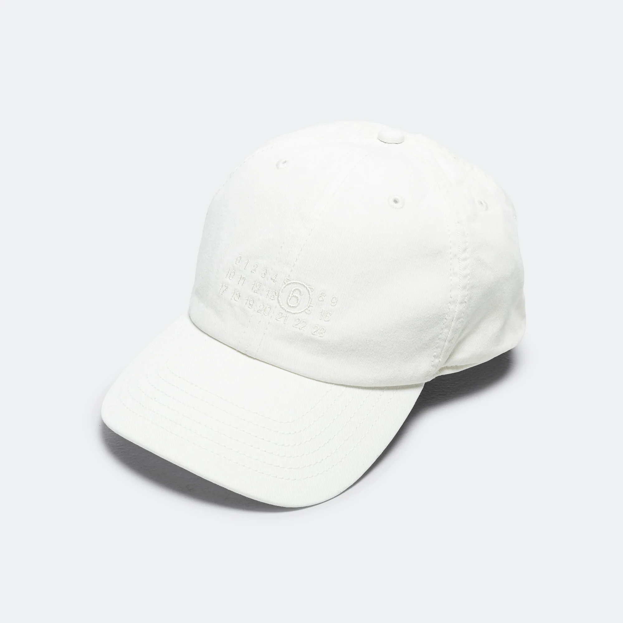 Numeric Signature Cap - Ecru