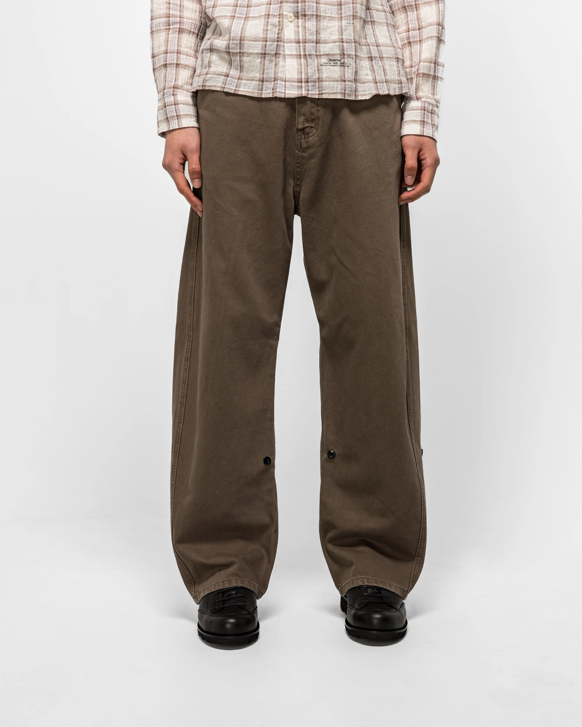 Twisted Cambia Denim Pant - Taupe - Image 2